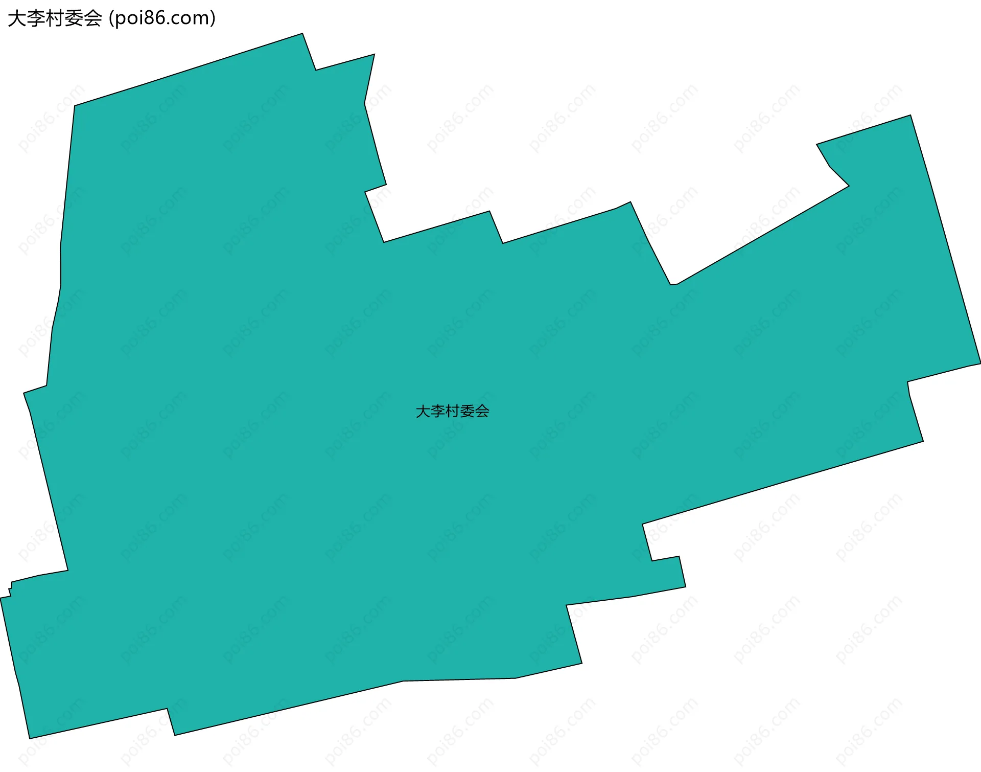 大李村委会边界地图