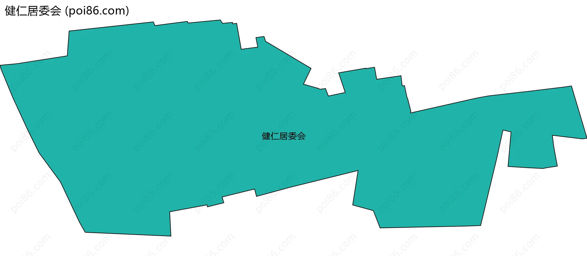 健仁居委会边界地图