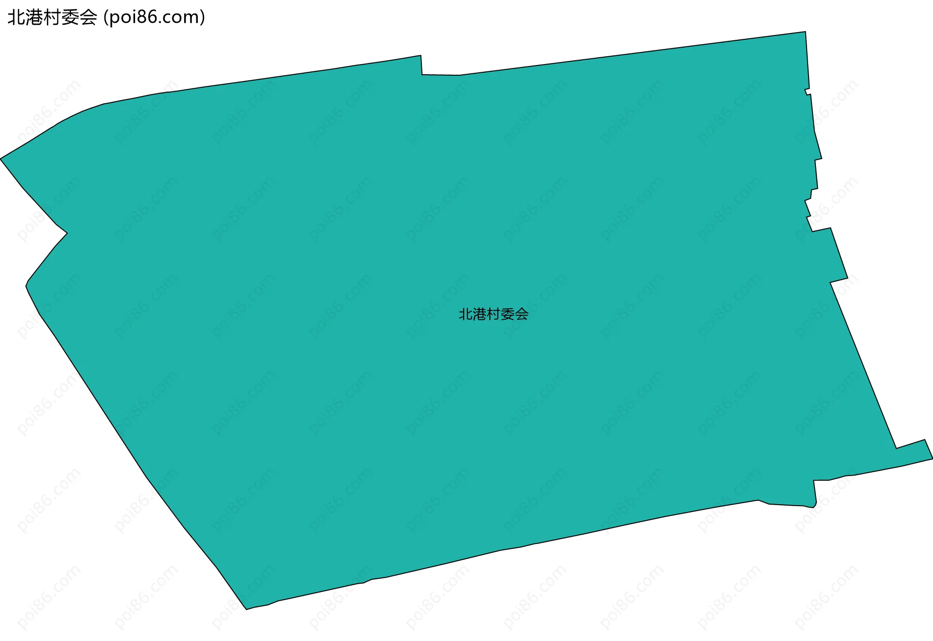 北港村委会边界地图