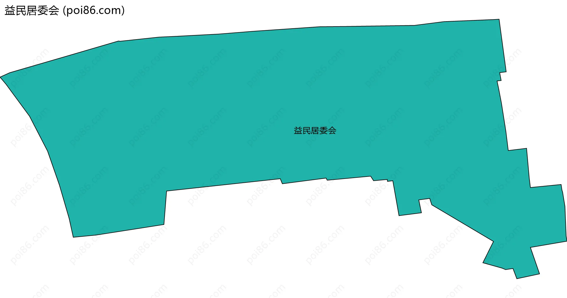 益民居委会边界地图