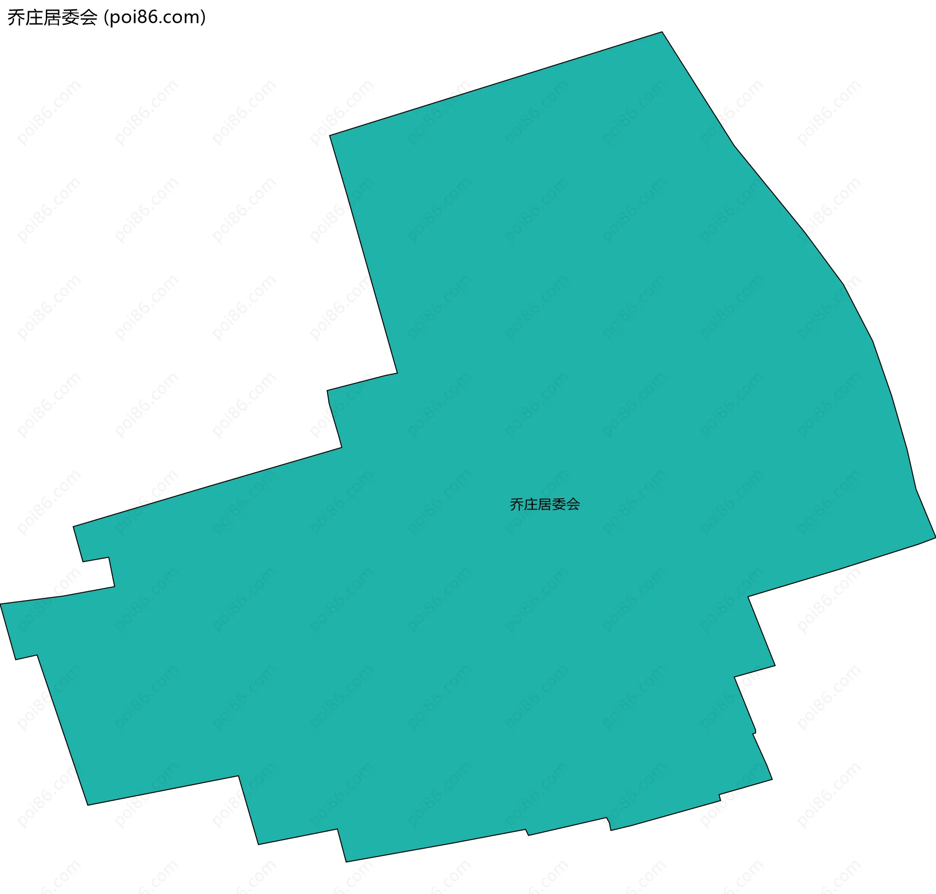 乔庄居委会边界地图