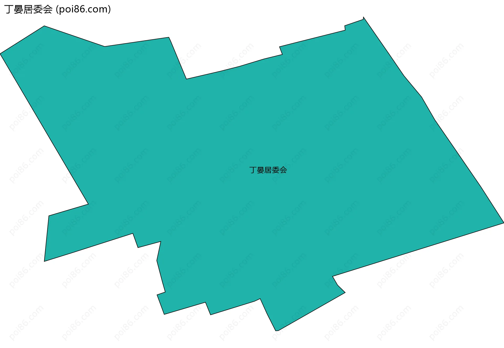 丁晏居委会边界地图