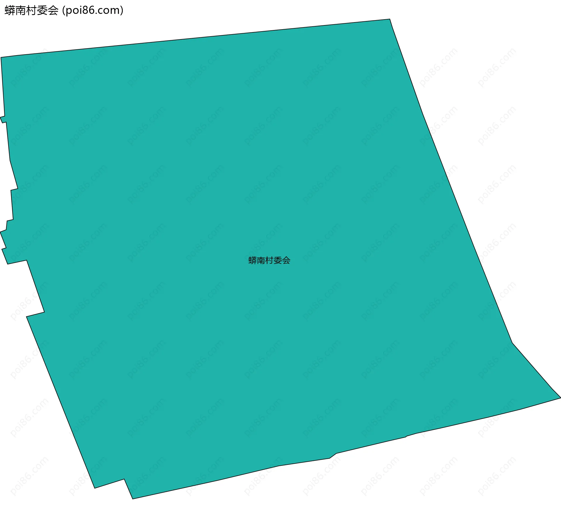 蟒南村委会边界地图