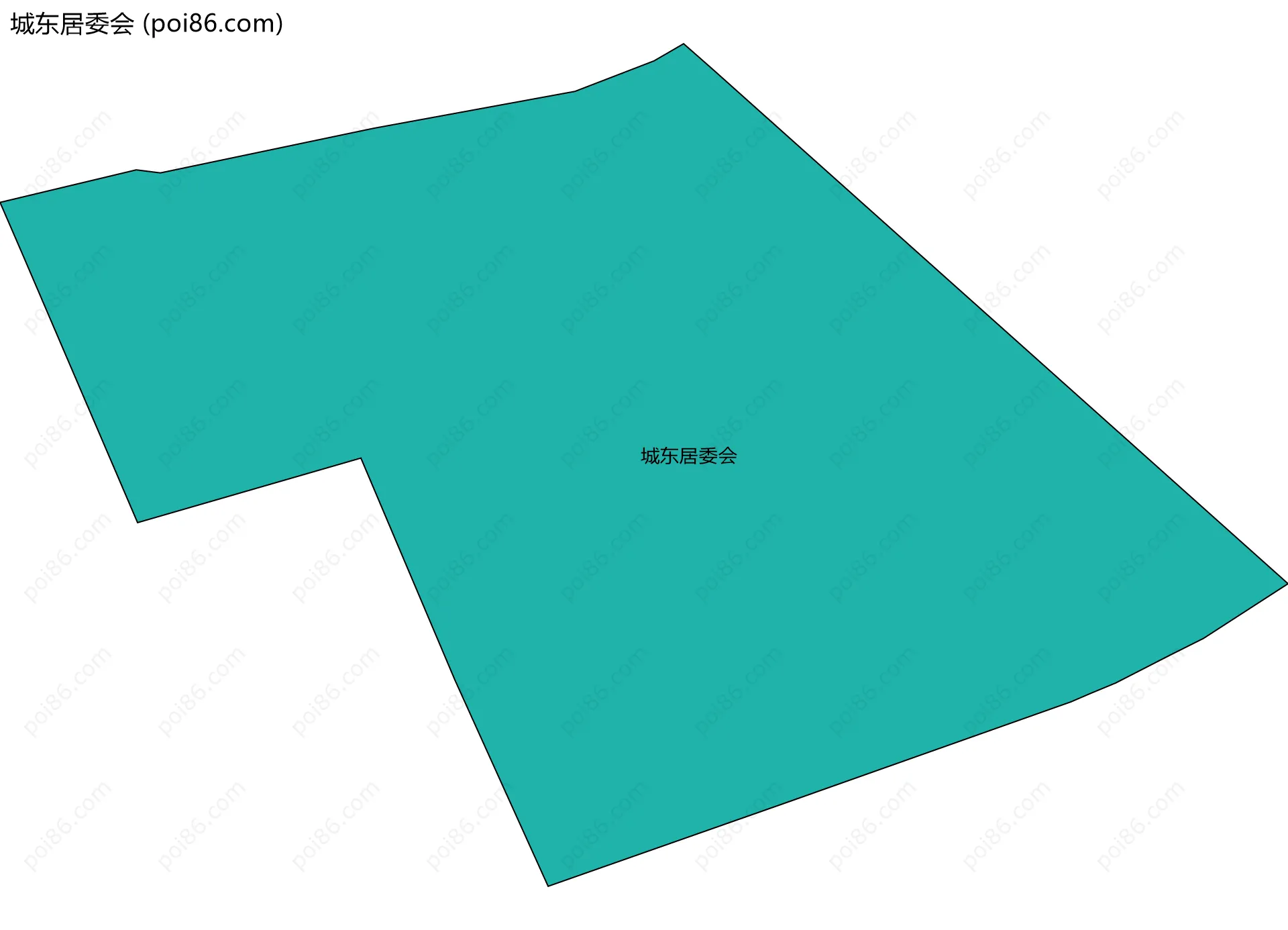 城东居委会边界地图