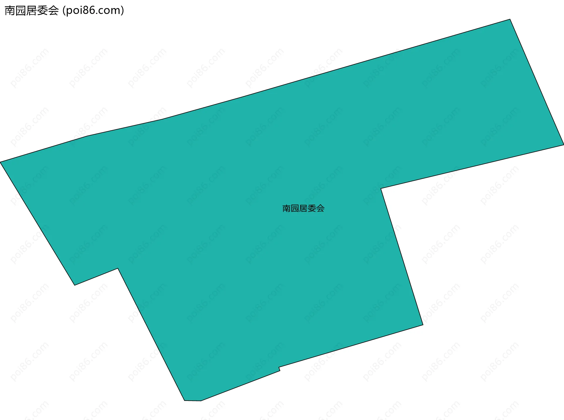 南园居委会边界地图