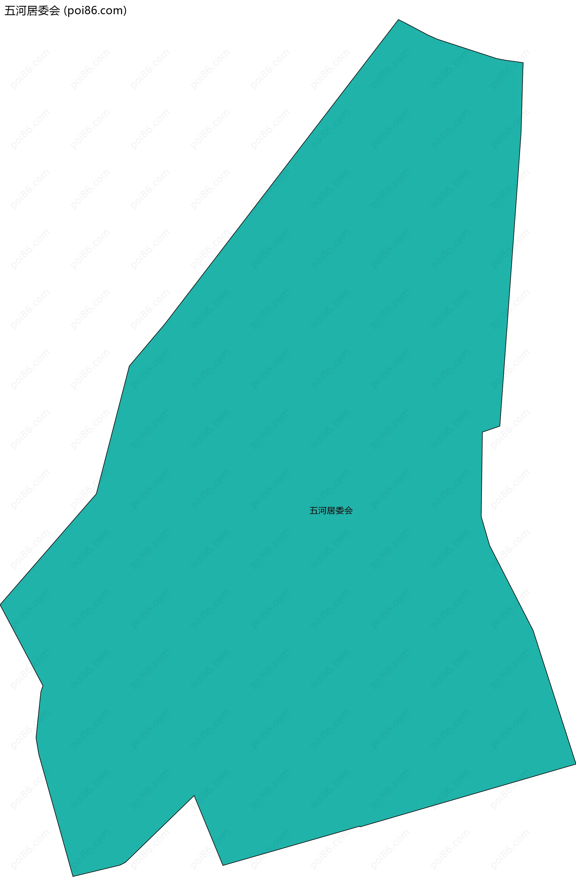 五河居委会边界地图