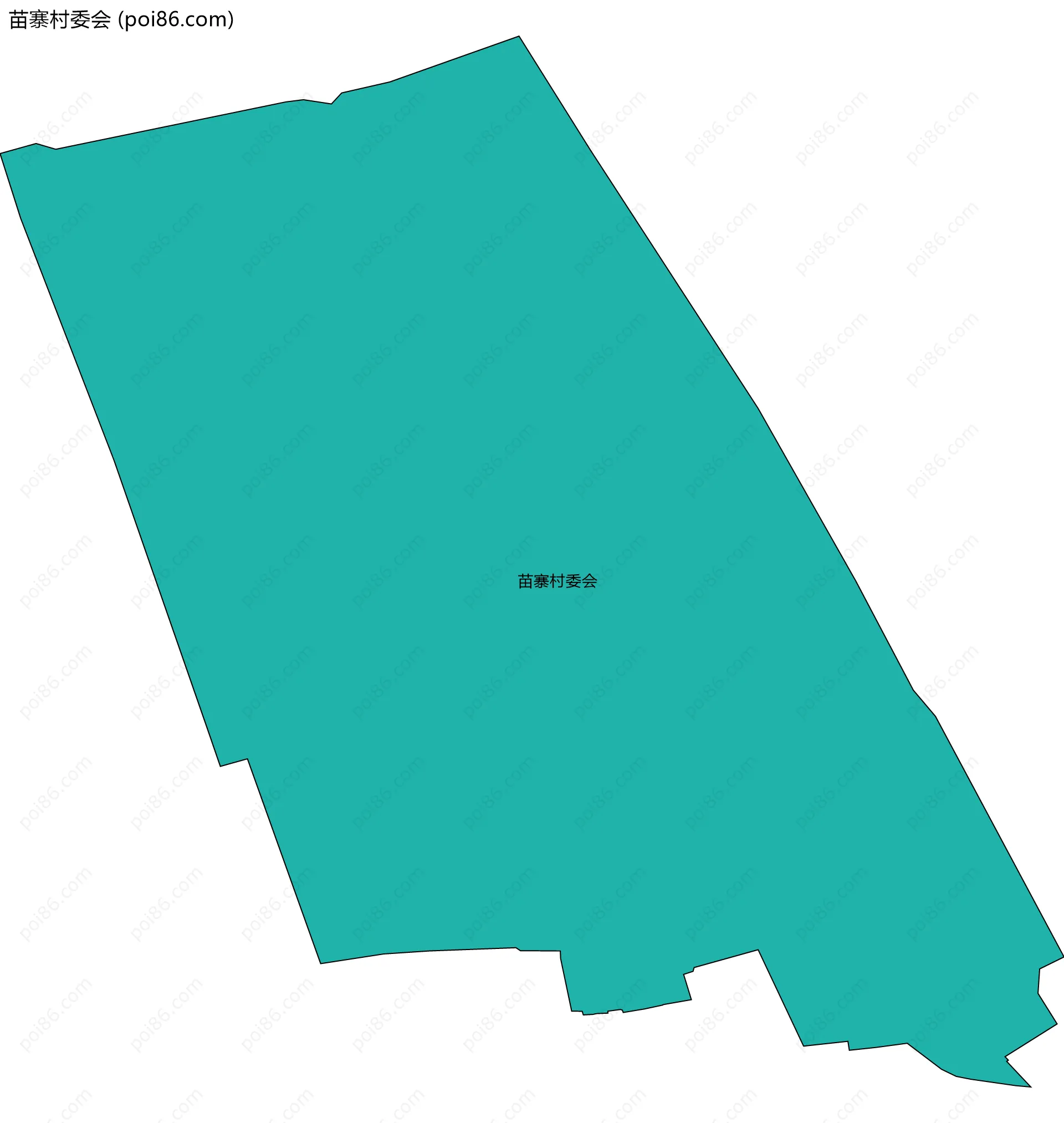 苗寨村委会边界地图