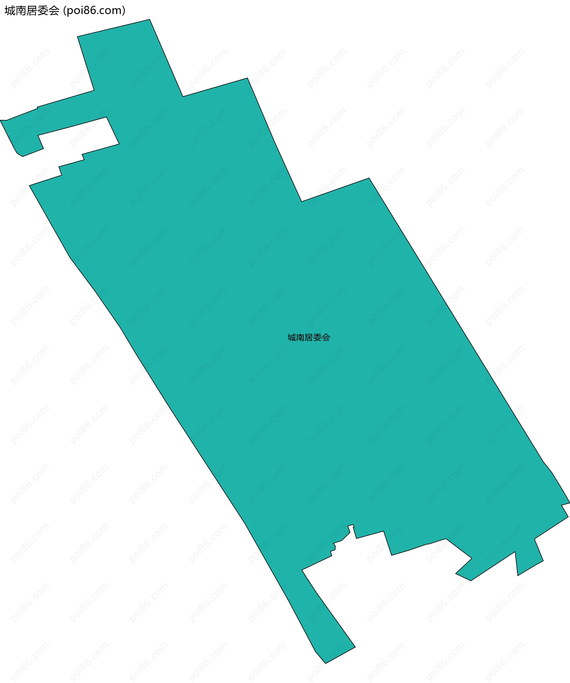 城南居委会边界地图