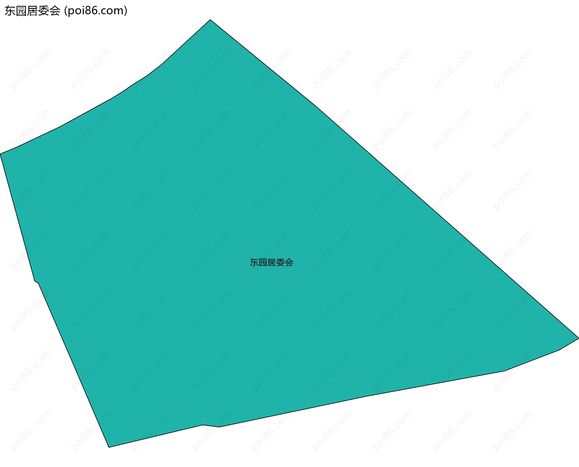 东园居委会边界地图