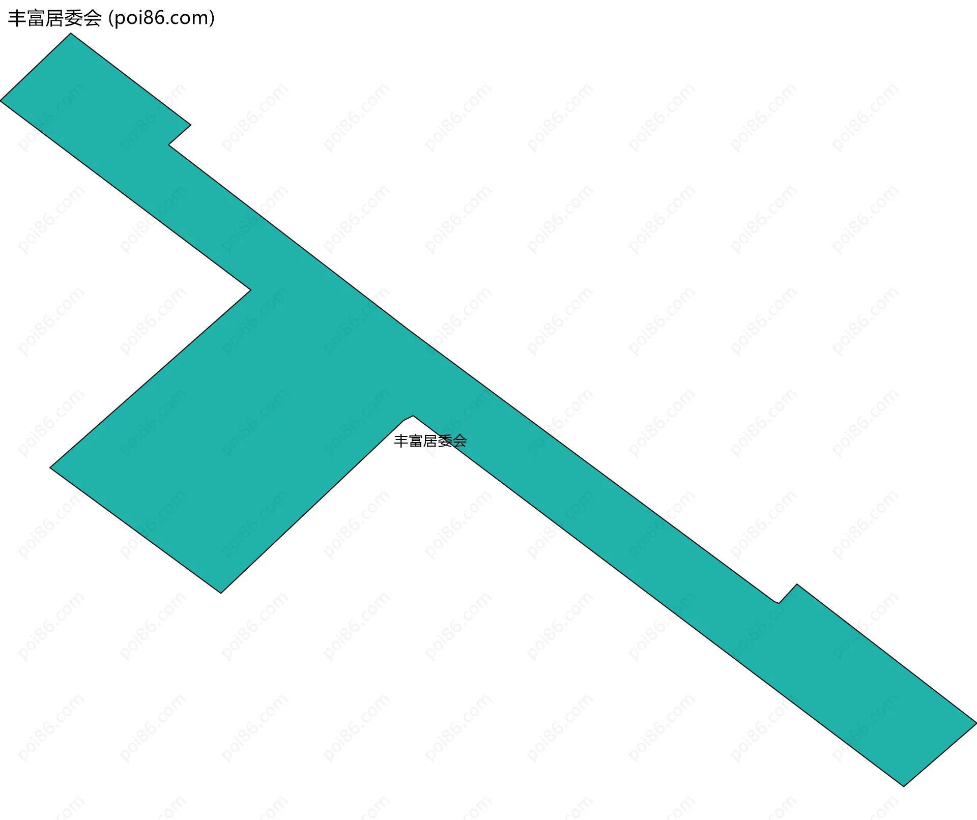 丰富居委会边界地图