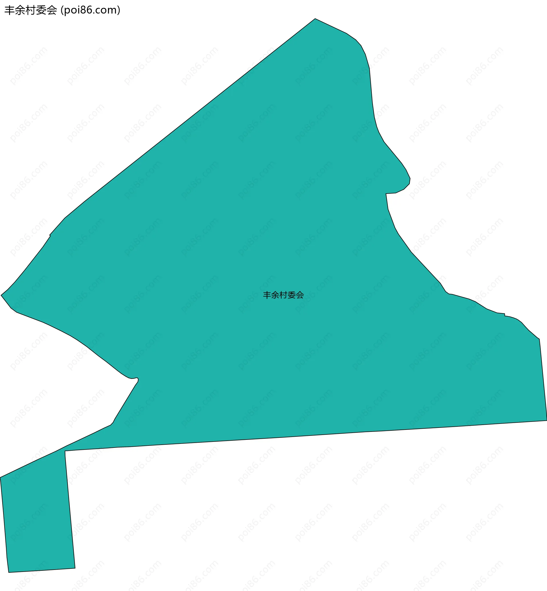 丰余村委会边界地图