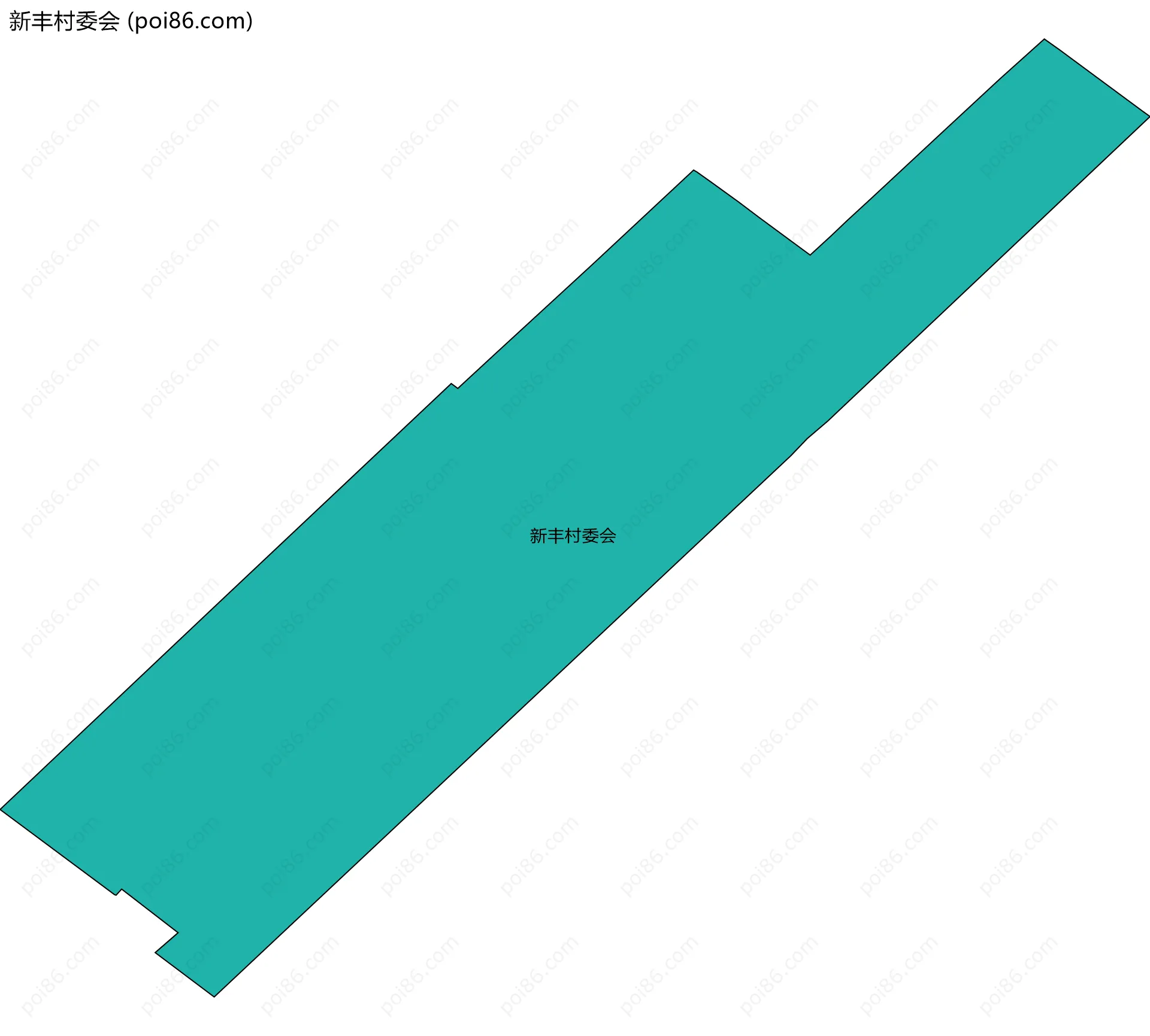 新丰村委会边界地图