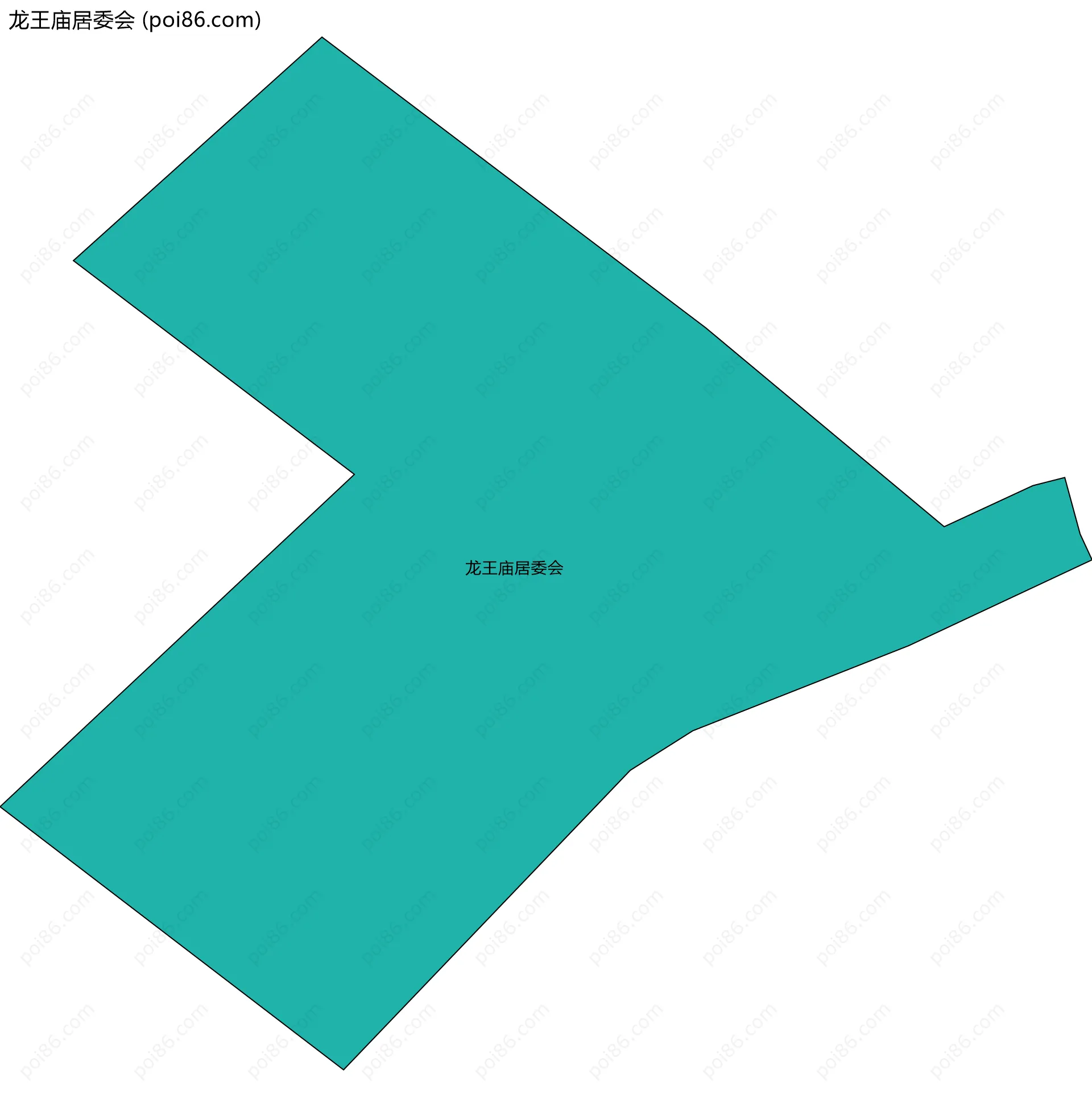 龙王庙居委会边界地图