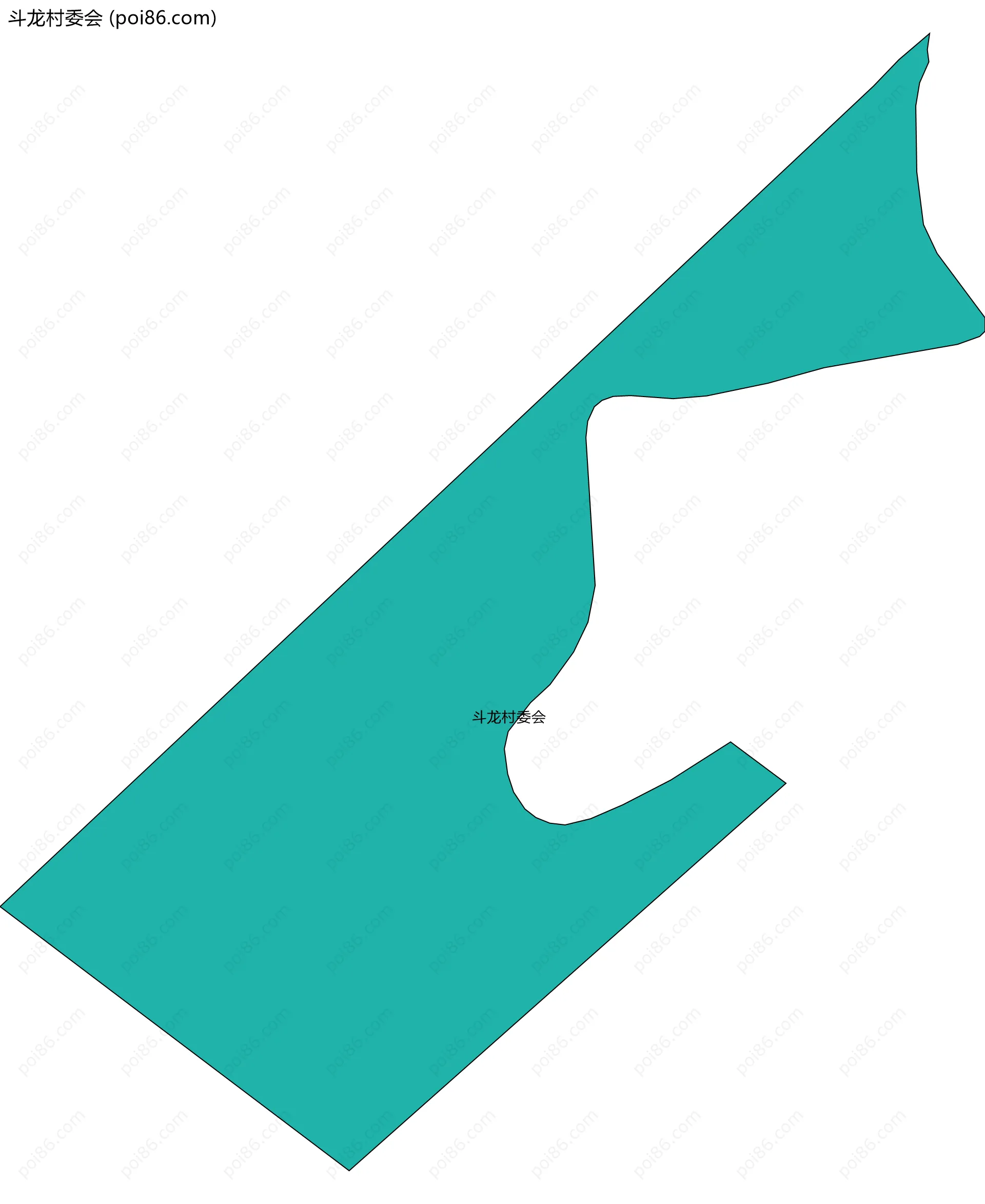 斗龙村委会边界地图