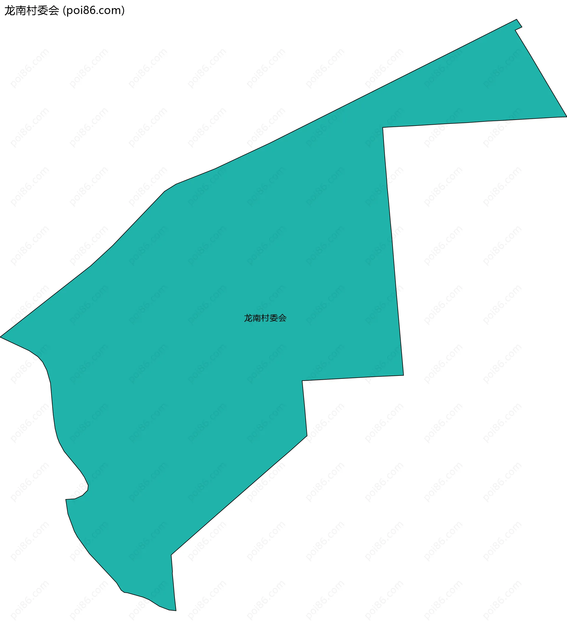 龙南村委会边界地图