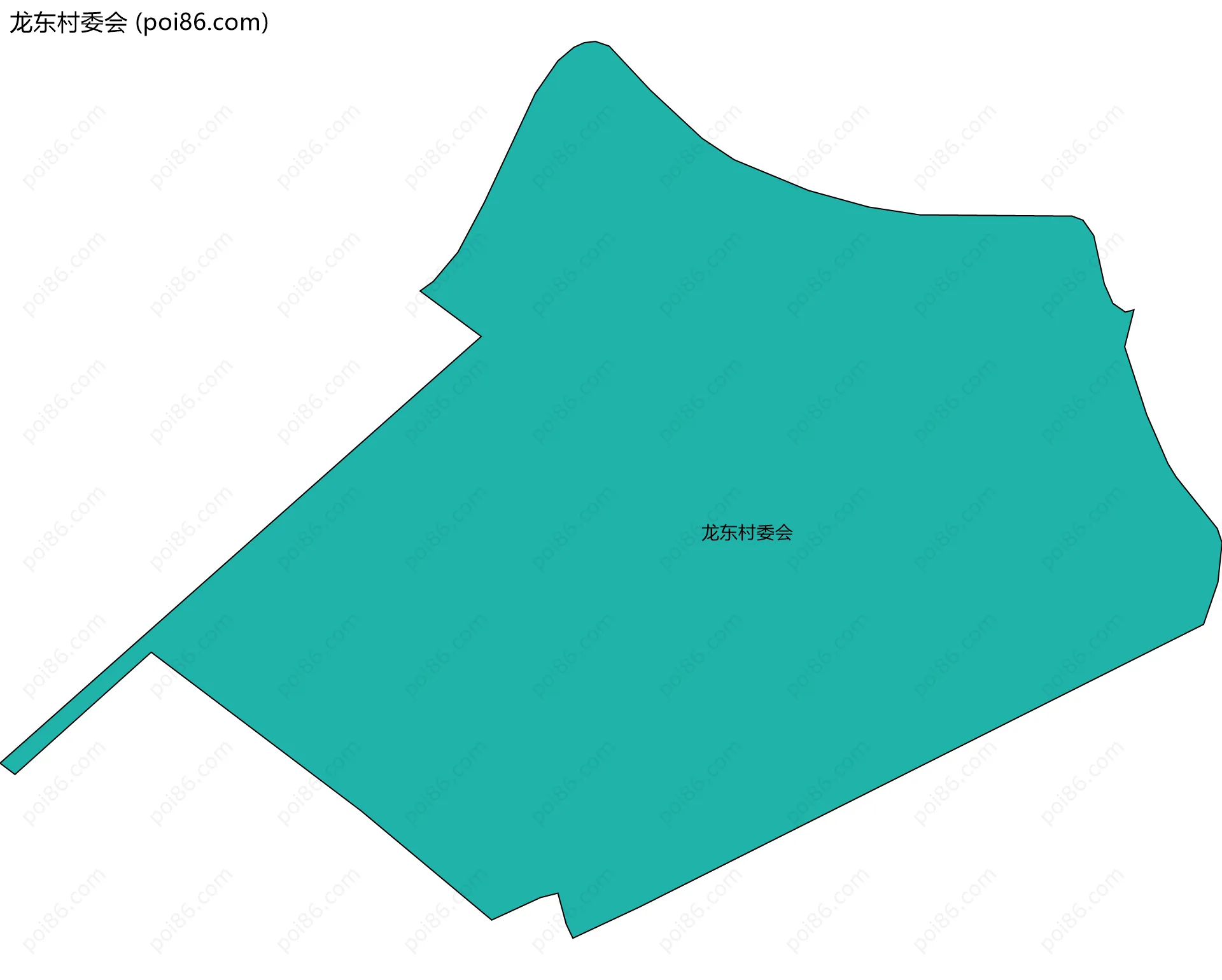 龙东村委会边界地图