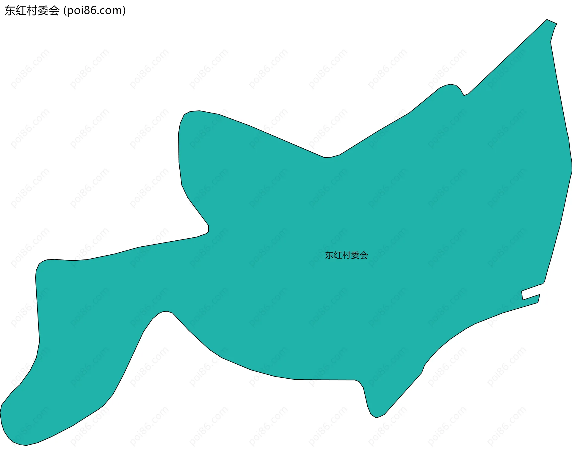 东红村委会边界地图