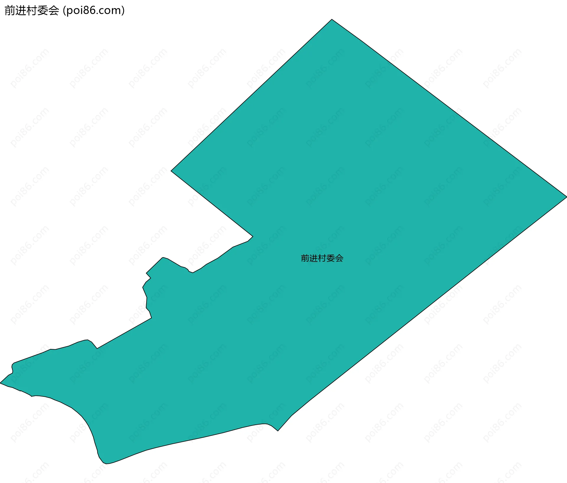 前进村委会边界地图
