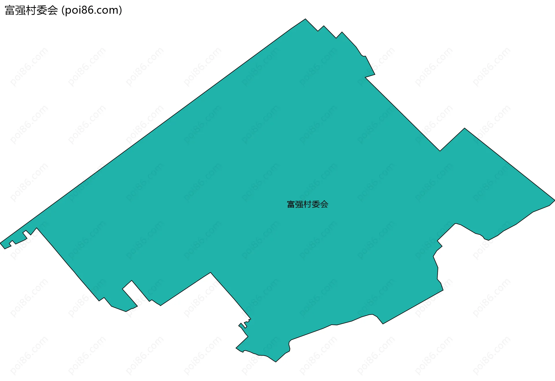 富强村委会边界地图