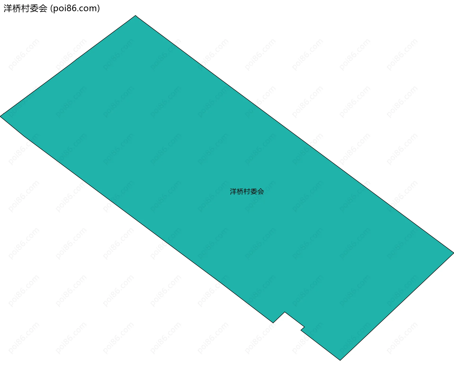 洋桥村委会边界地图