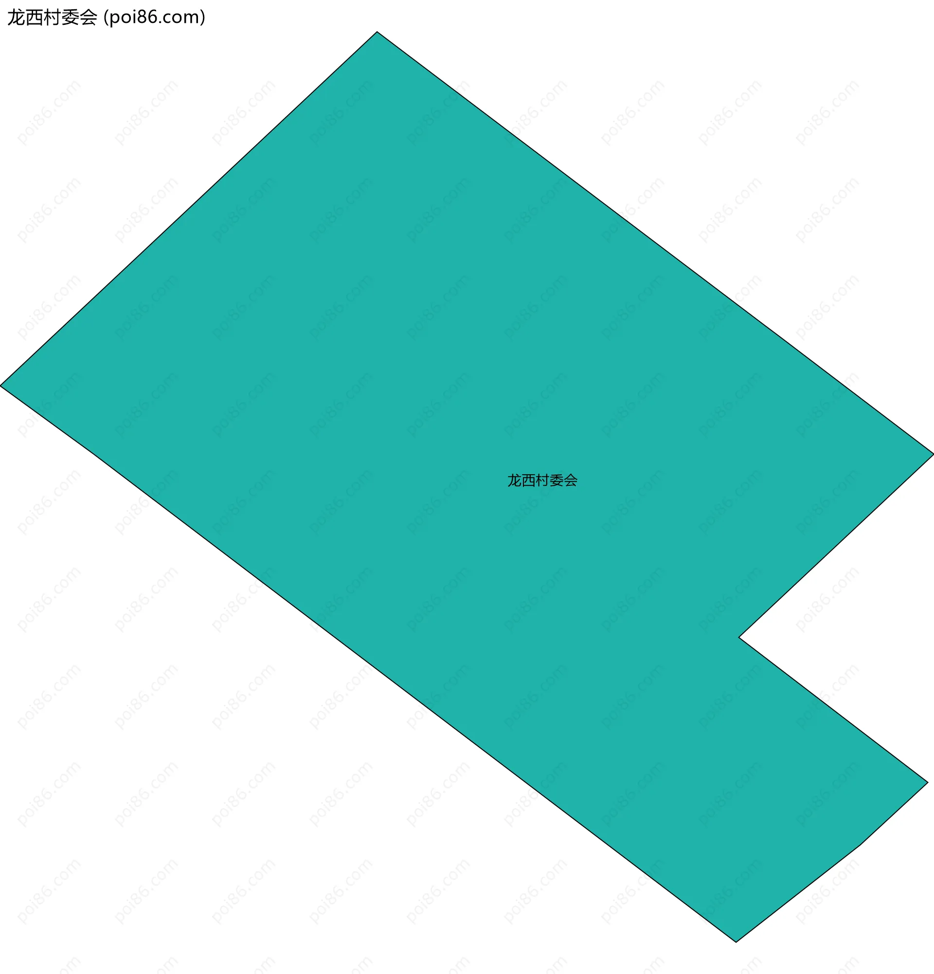 龙西村委会边界地图