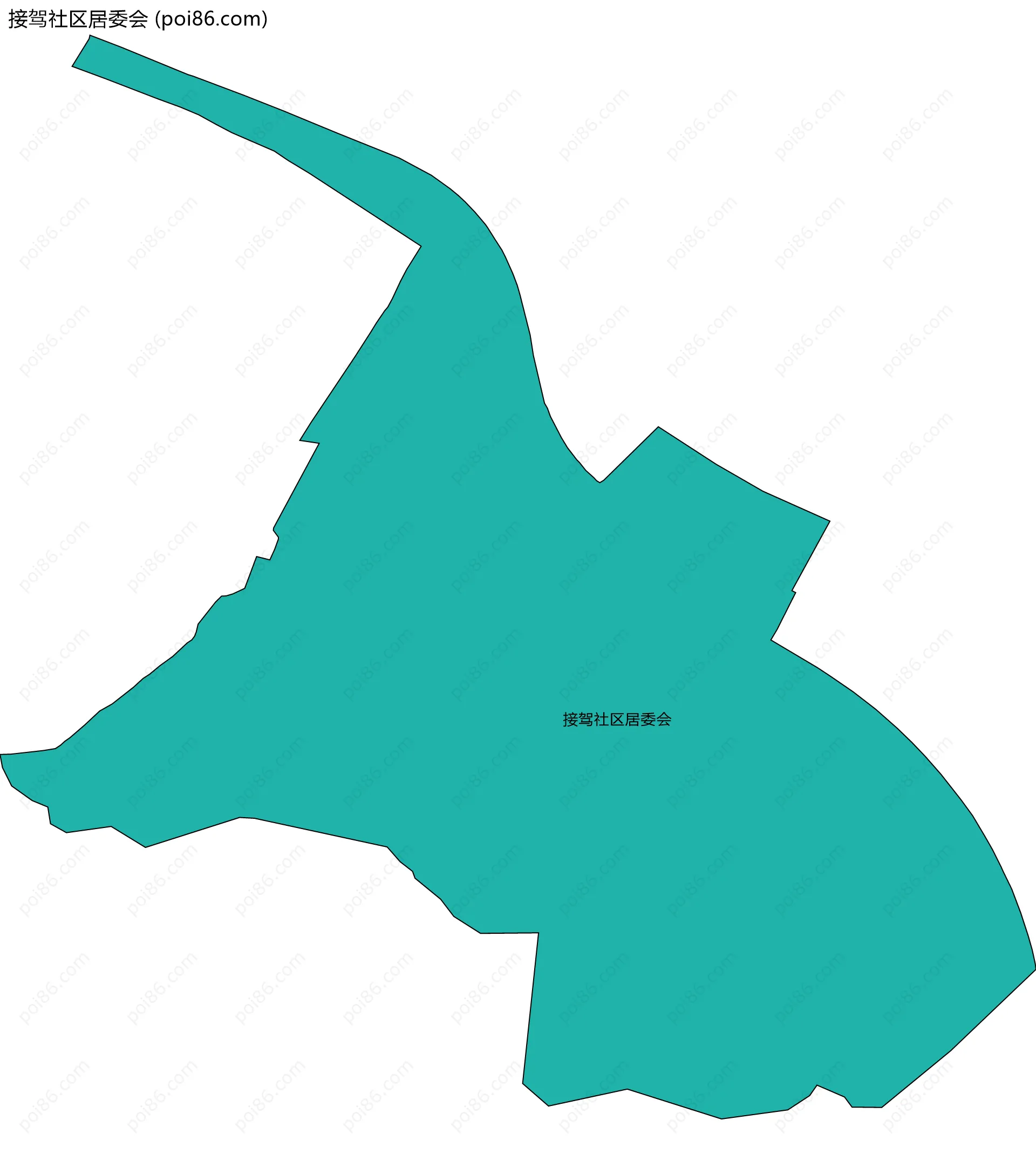 接驾社区居委会边界地图