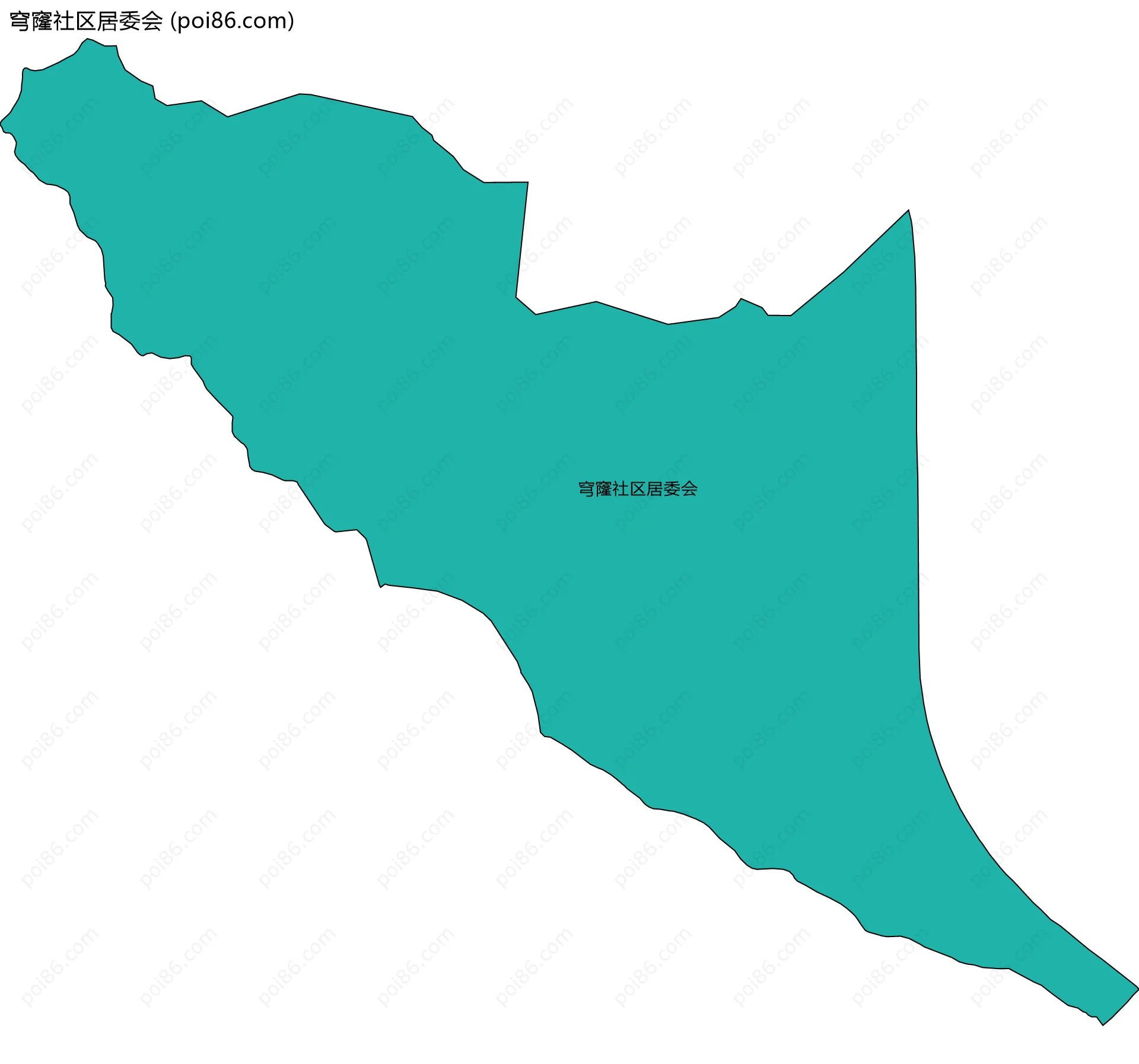 穹窿社区居委会边界地图