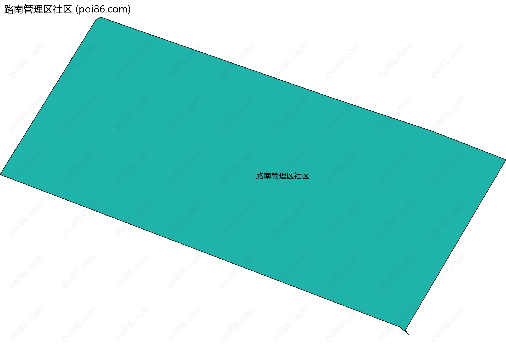 路南管理区社区边界地图