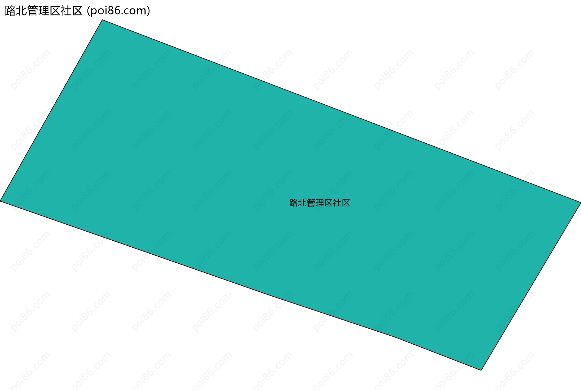 路北管理区社区边界地图