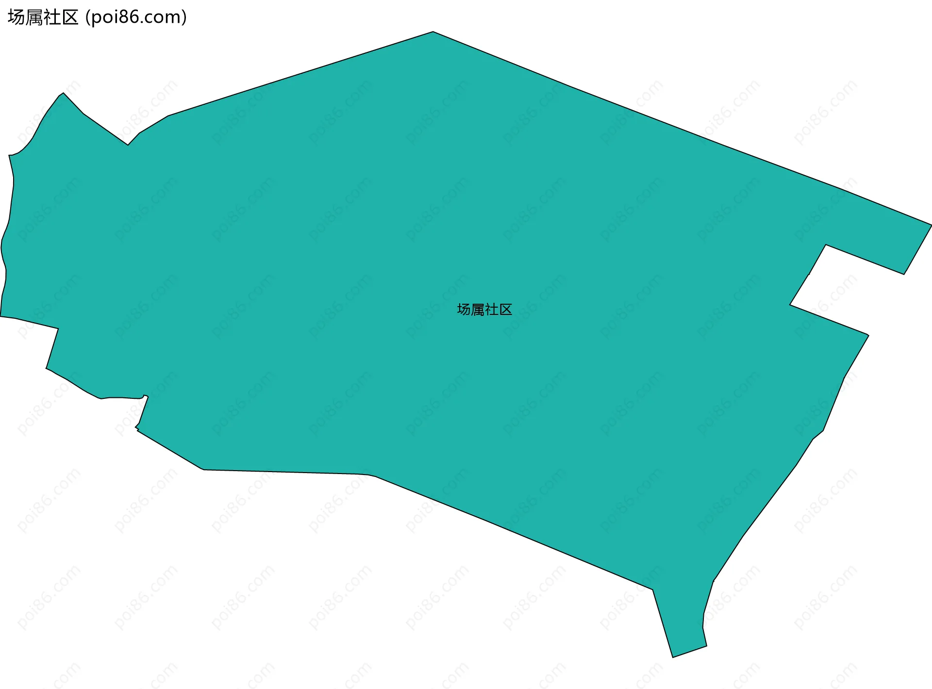 场属社区边界地图