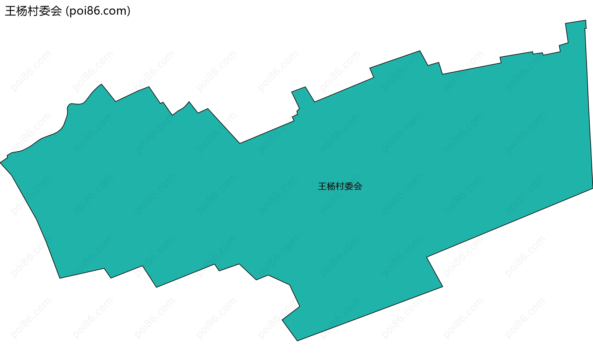 王杨村委会边界地图