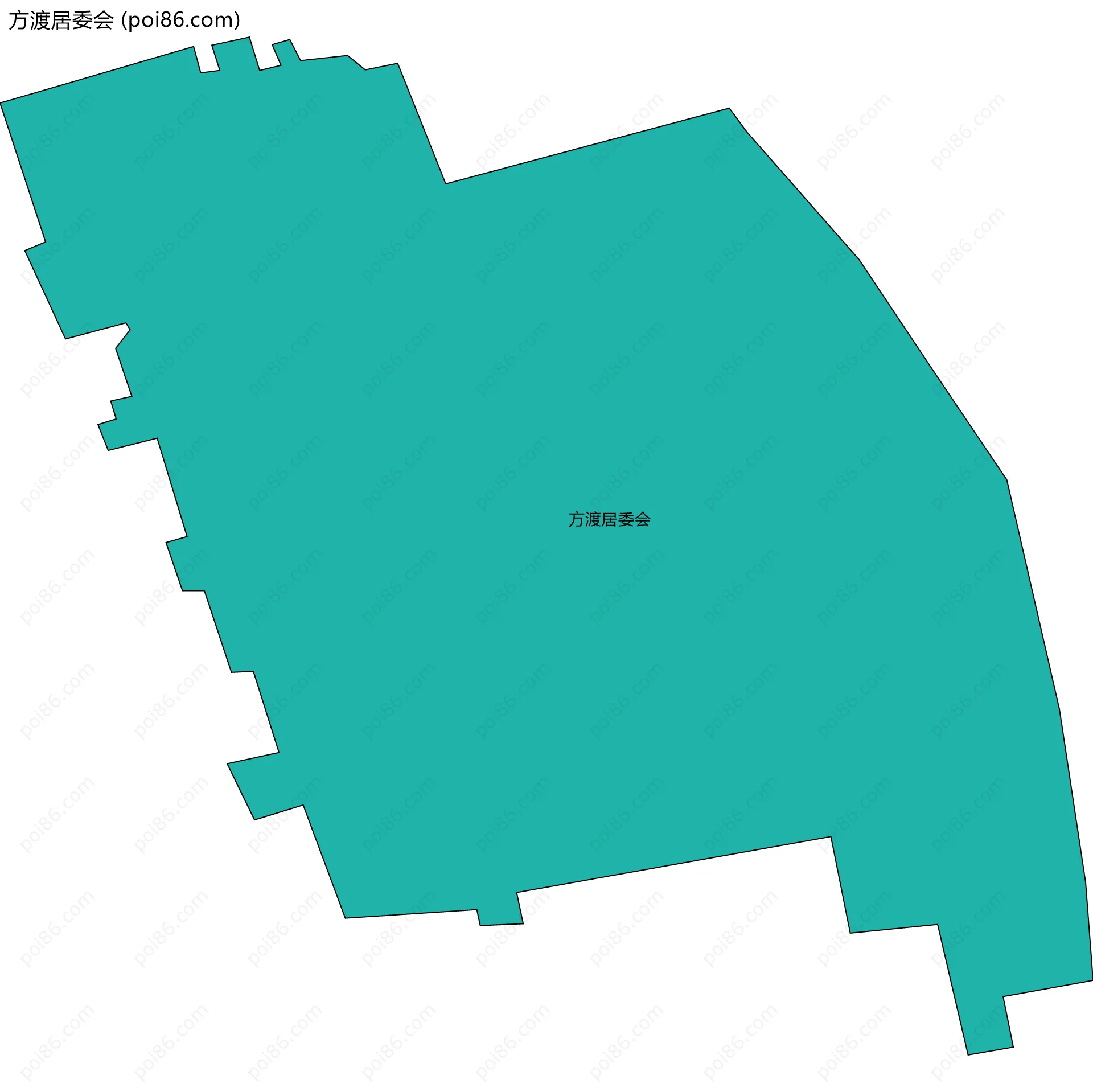 方渡居委会边界地图