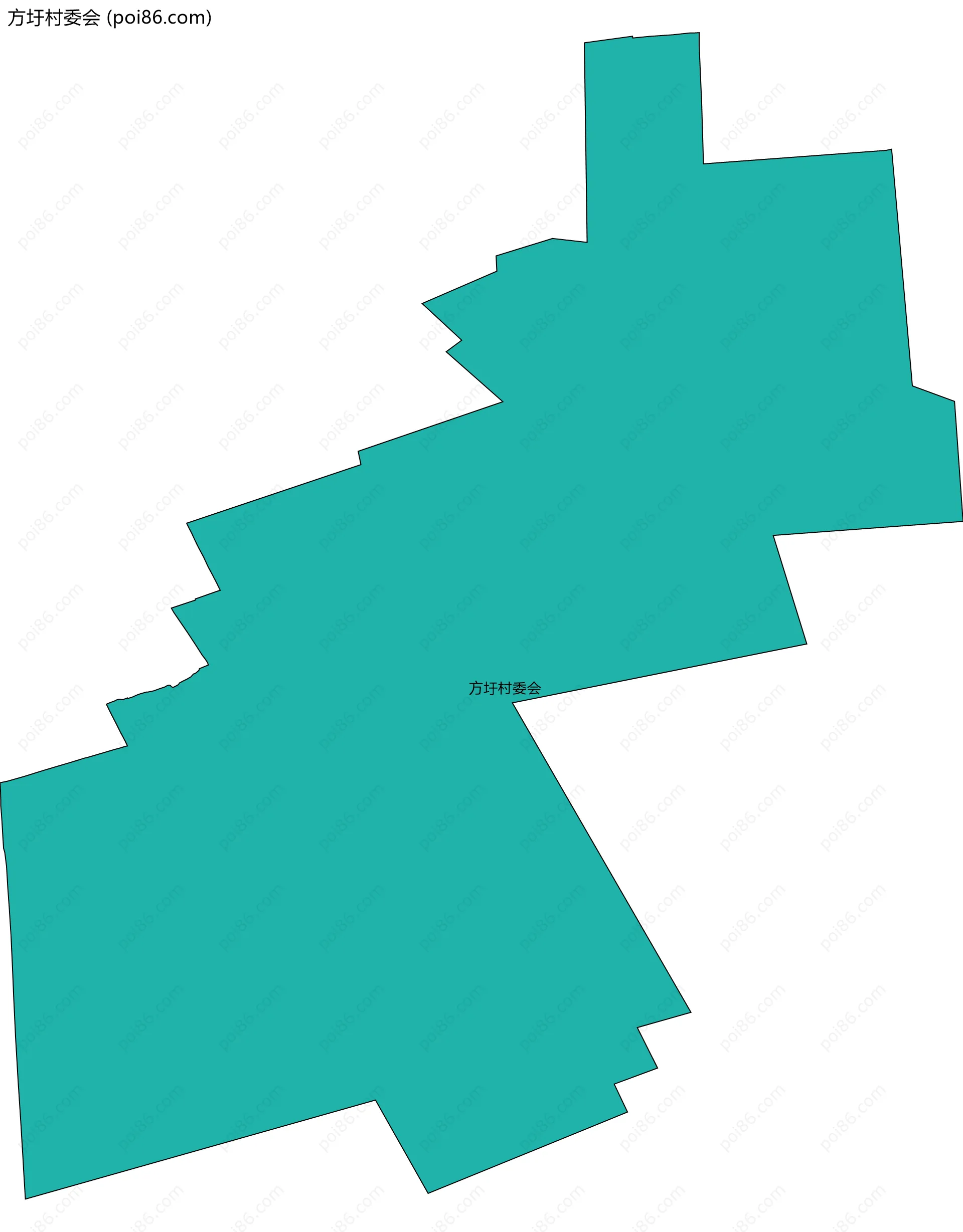 方圩村委会边界地图