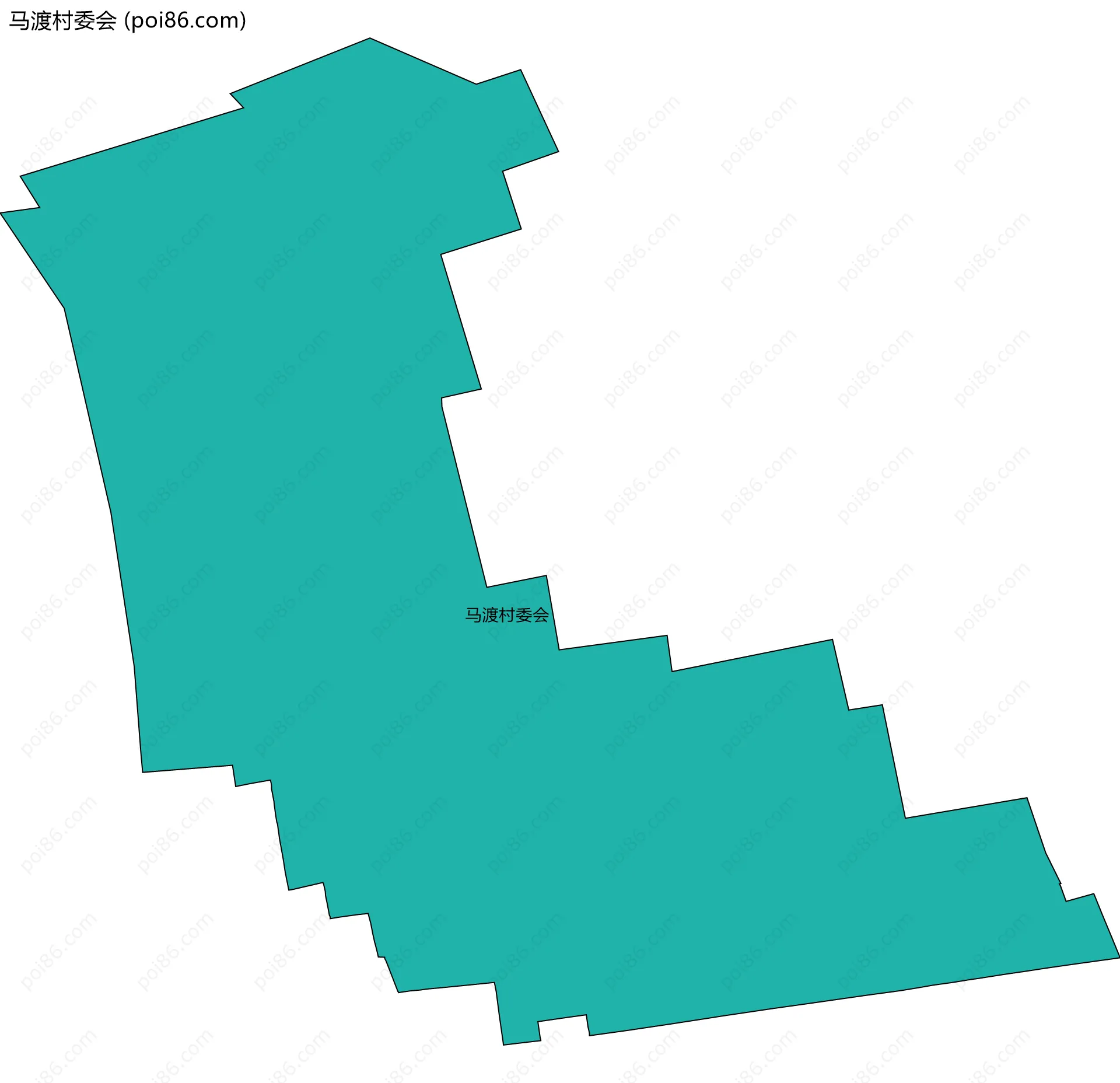 马渡村委会边界地图
