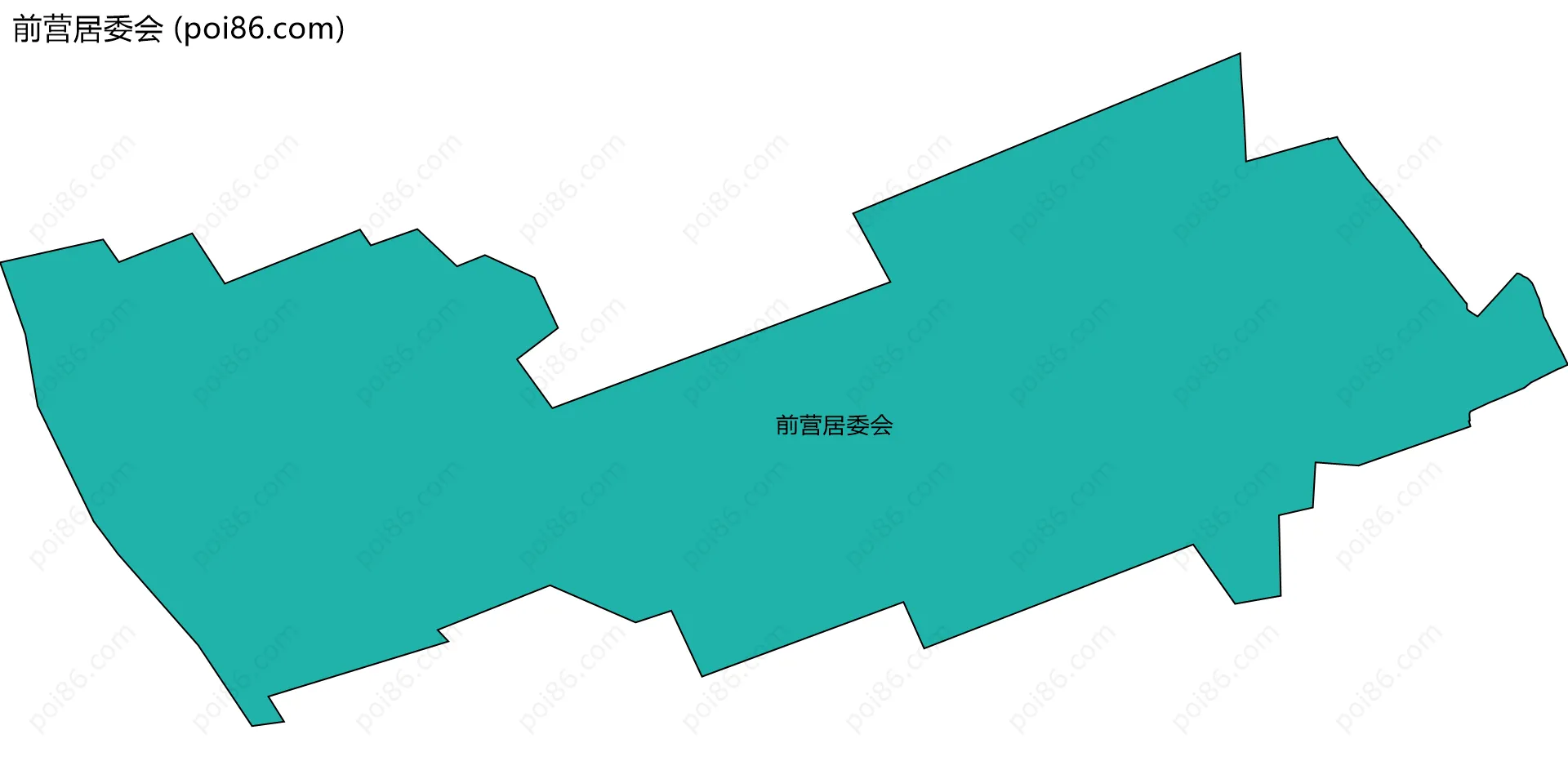 前营居委会边界地图