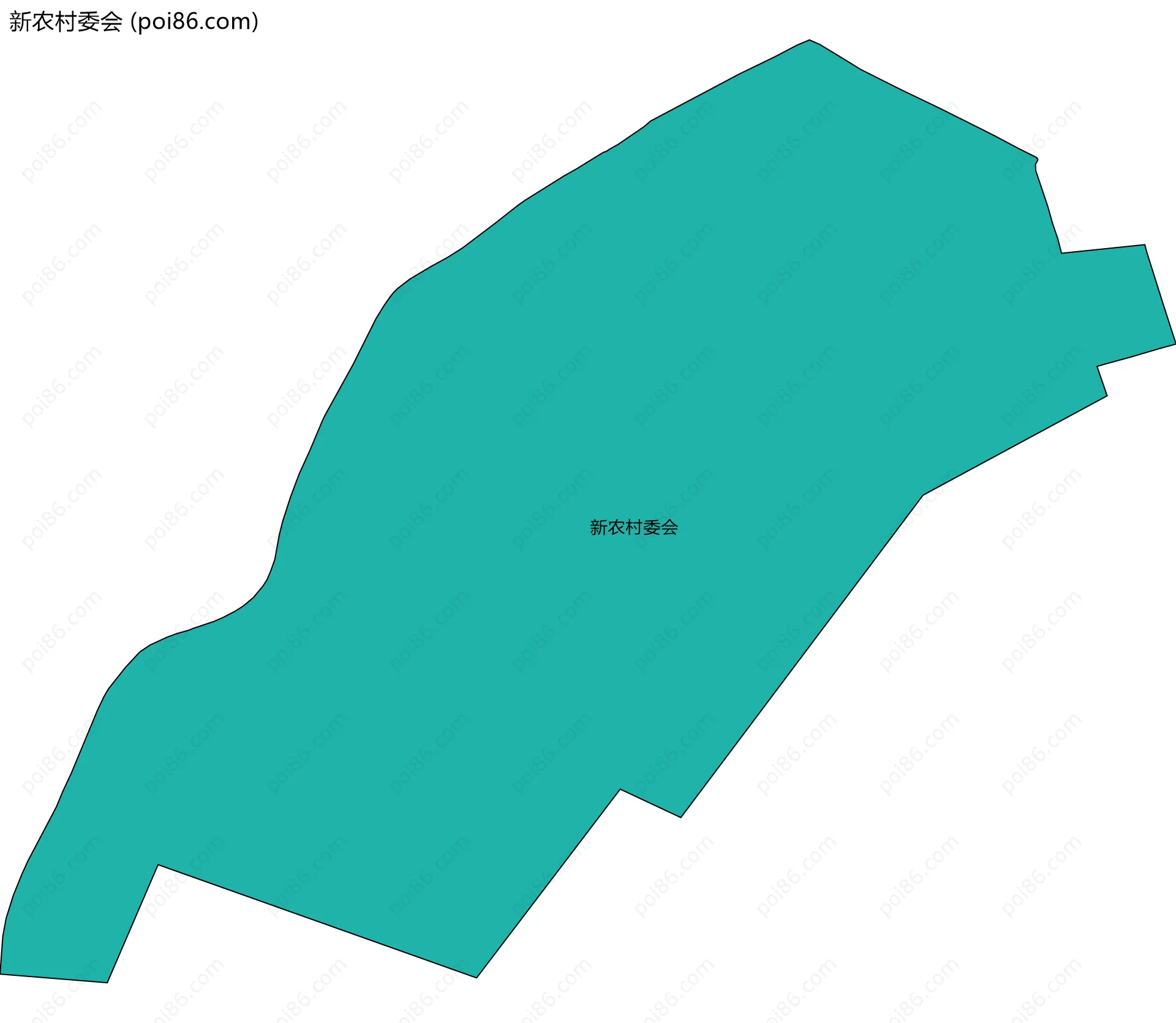 新农村委会边界地图