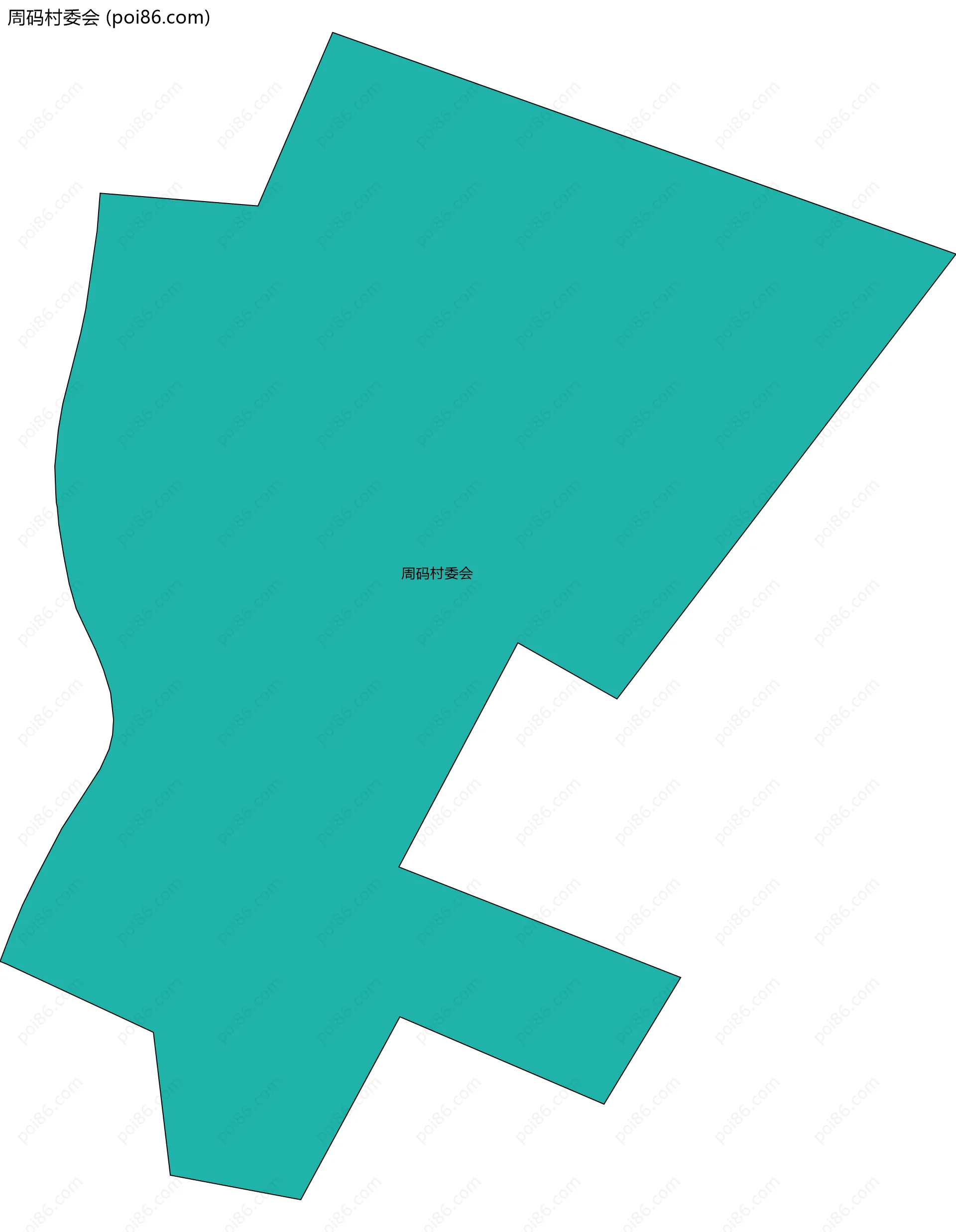 周码村委会边界地图