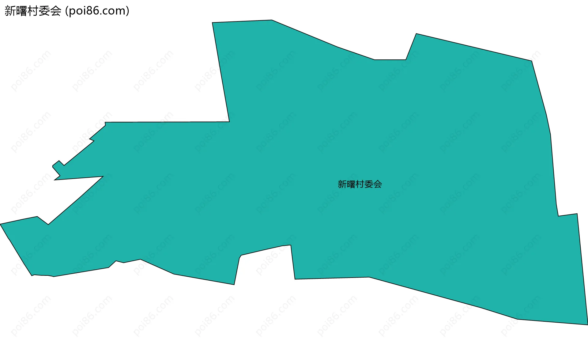 新曙村委会边界地图