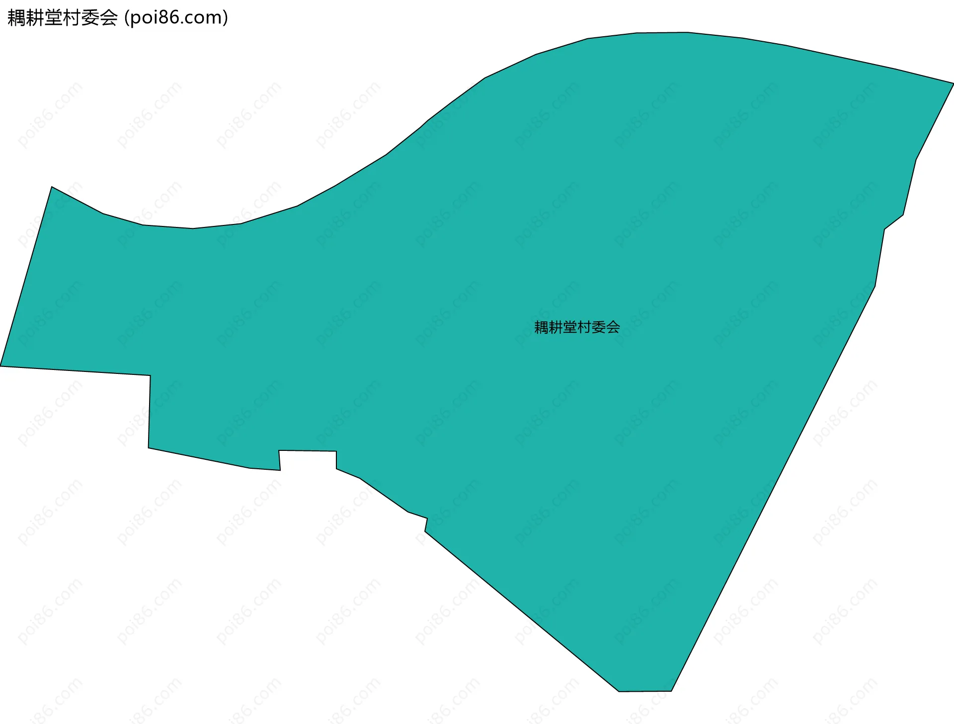 耦耕堂村委会边界地图
