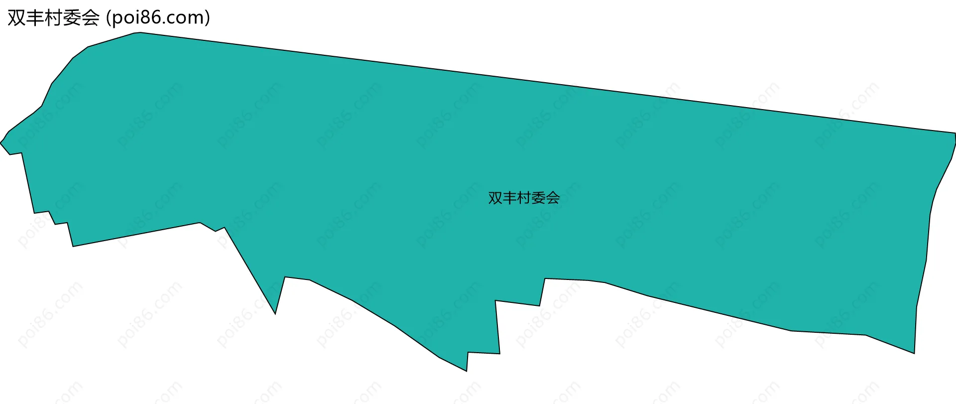 双丰村委会边界地图