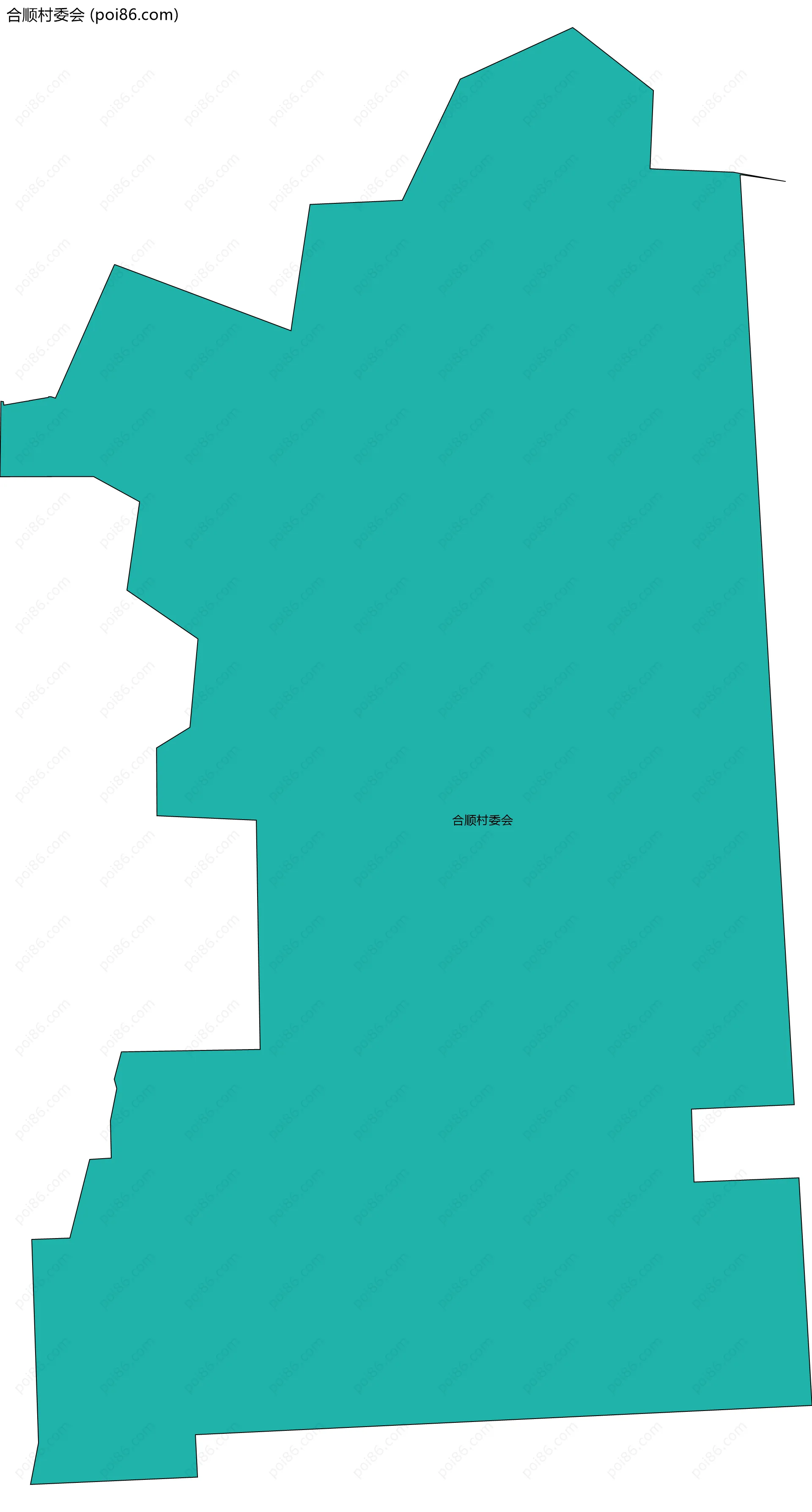 合顺村委会边界地图