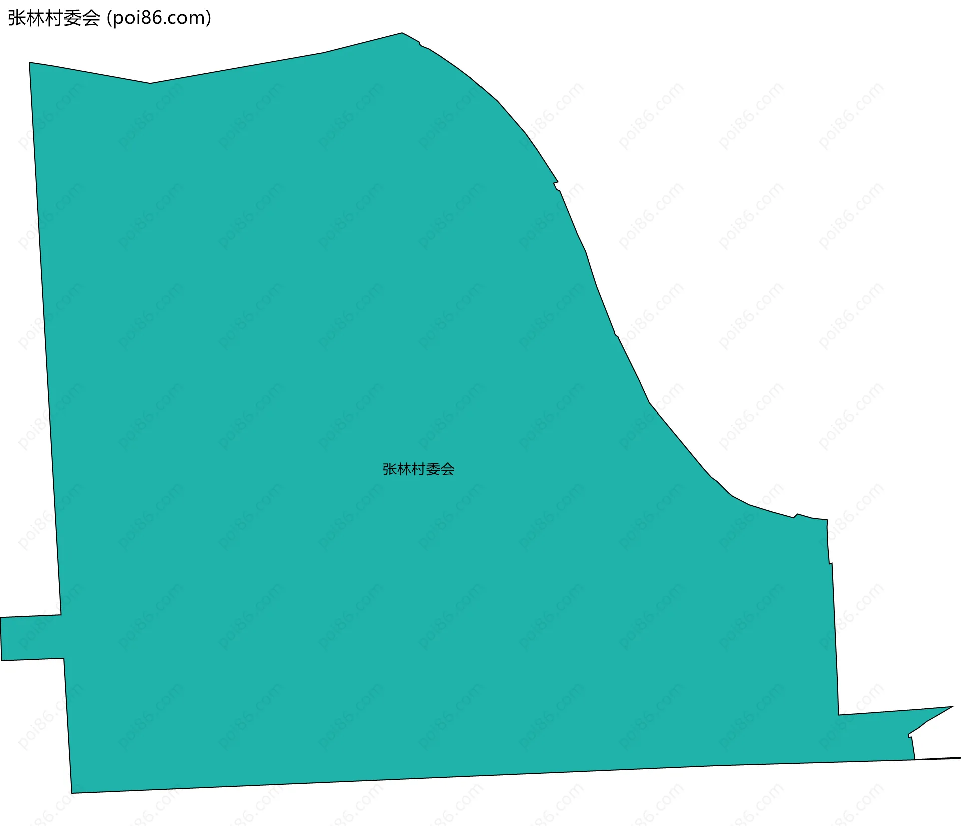 张林村委会边界地图