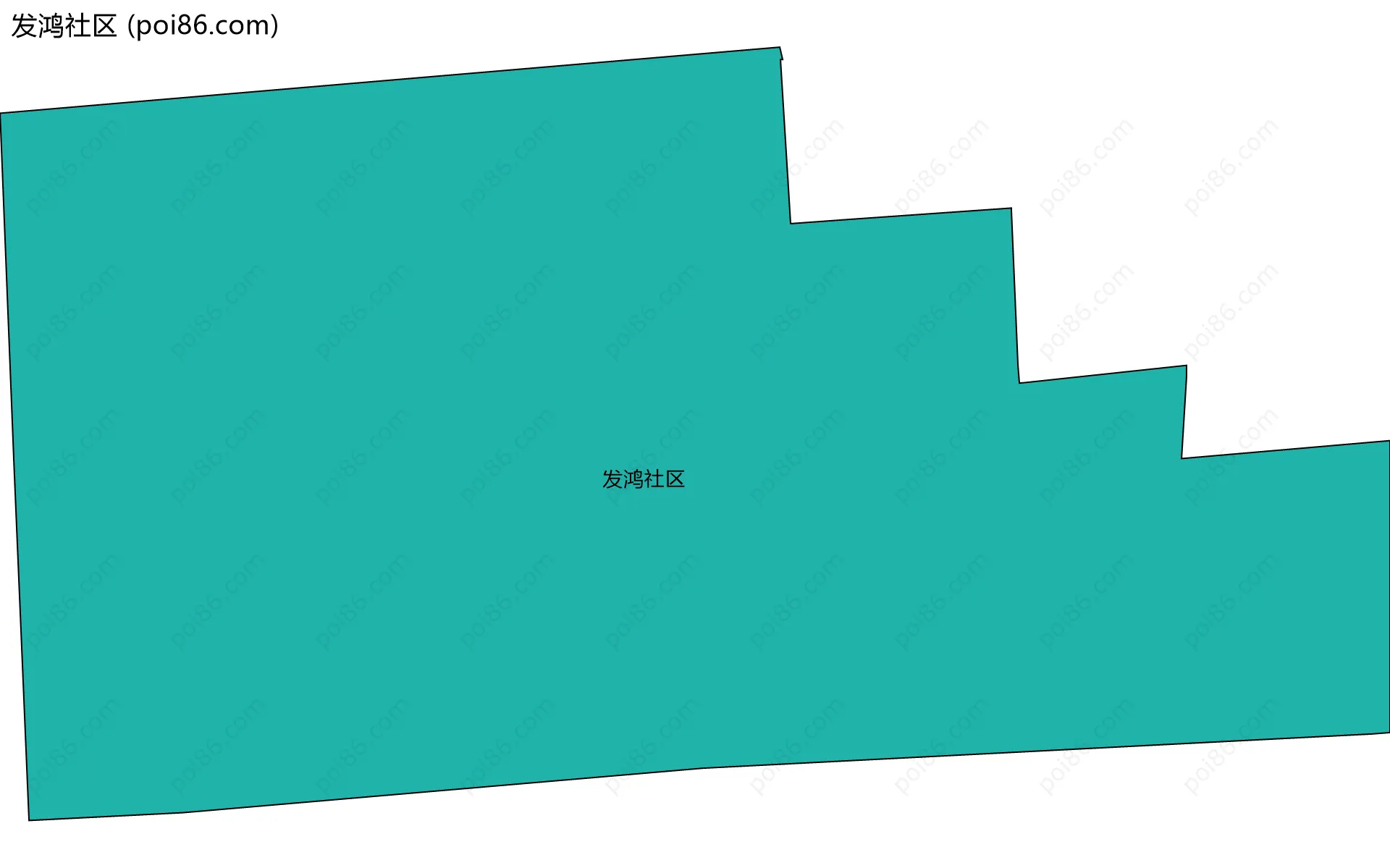 发鸿社区边界地图