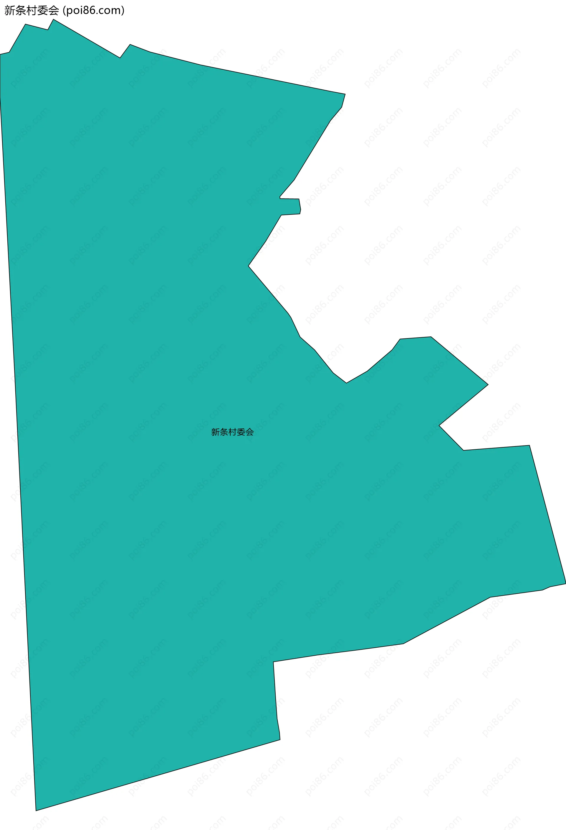 新条村委会边界地图