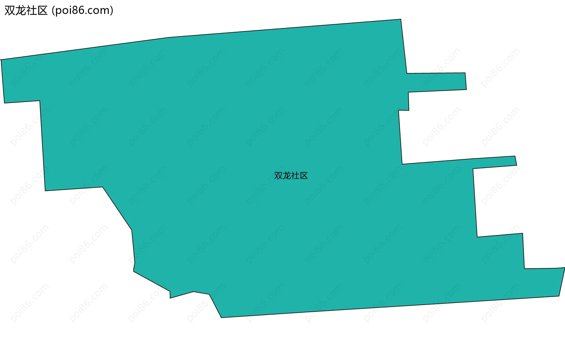 双龙社区边界地图