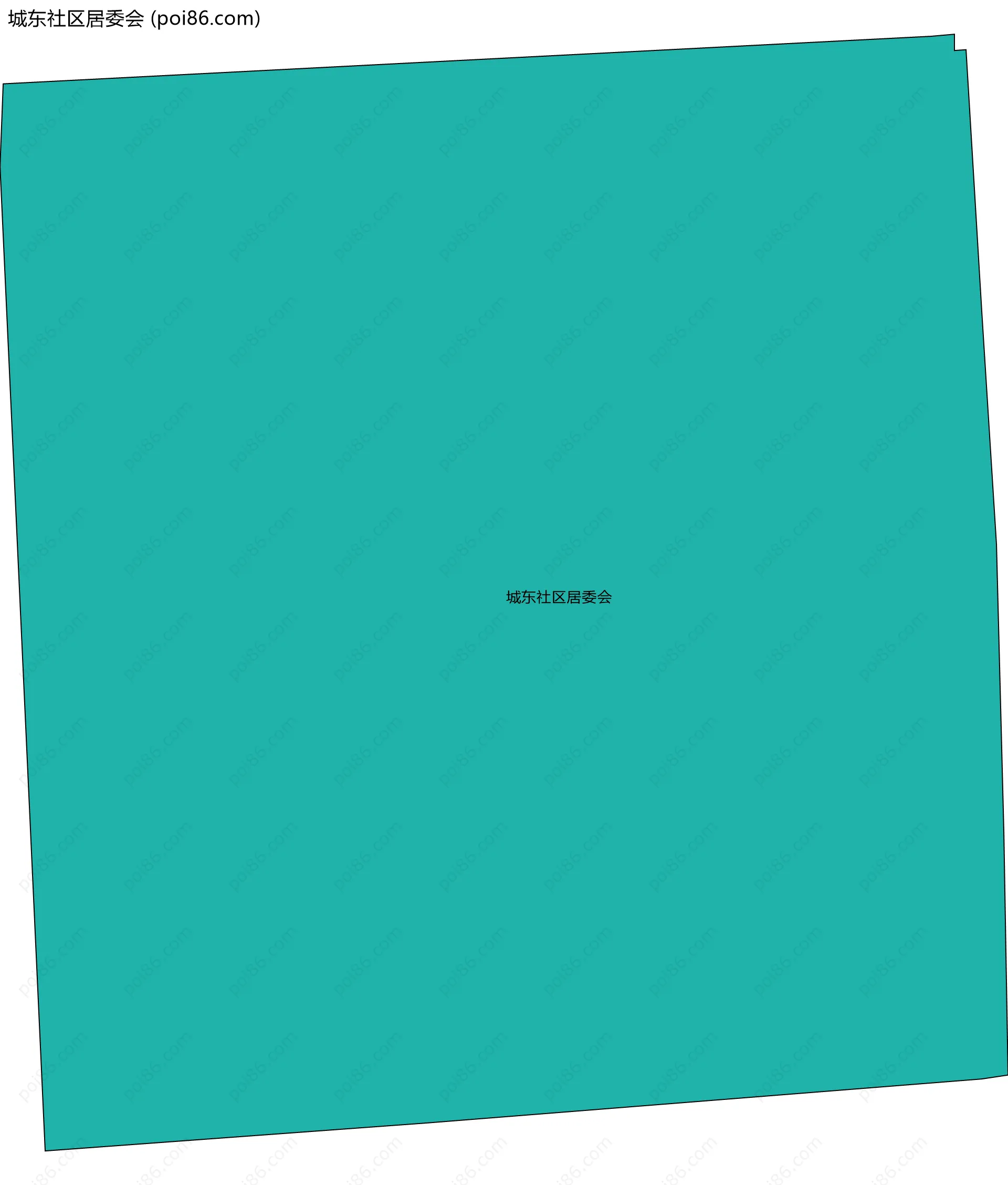 城东社区居委会边界地图