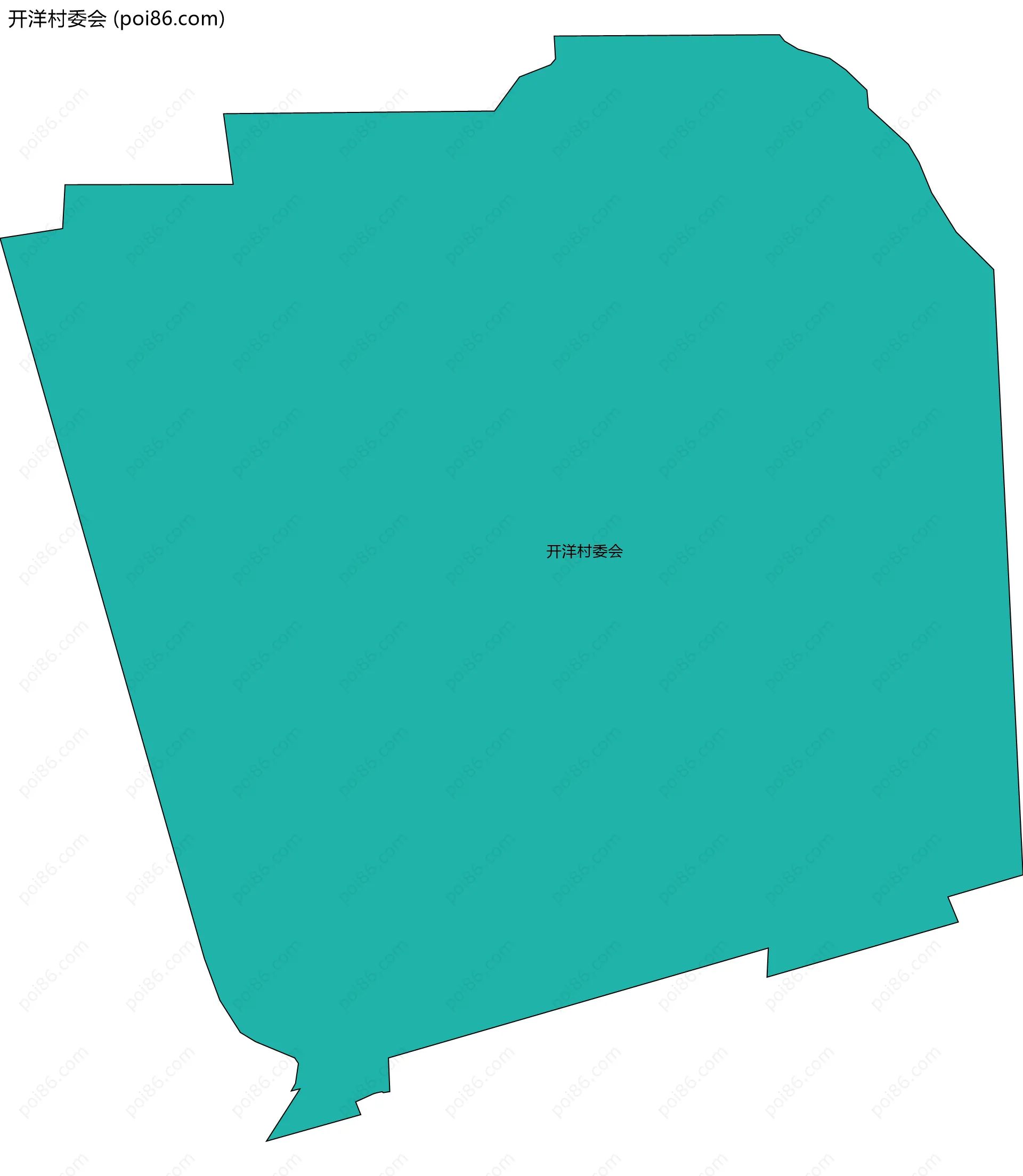 开洋村委会边界地图