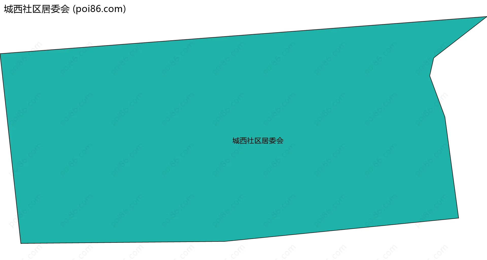 城西社区居委会边界地图