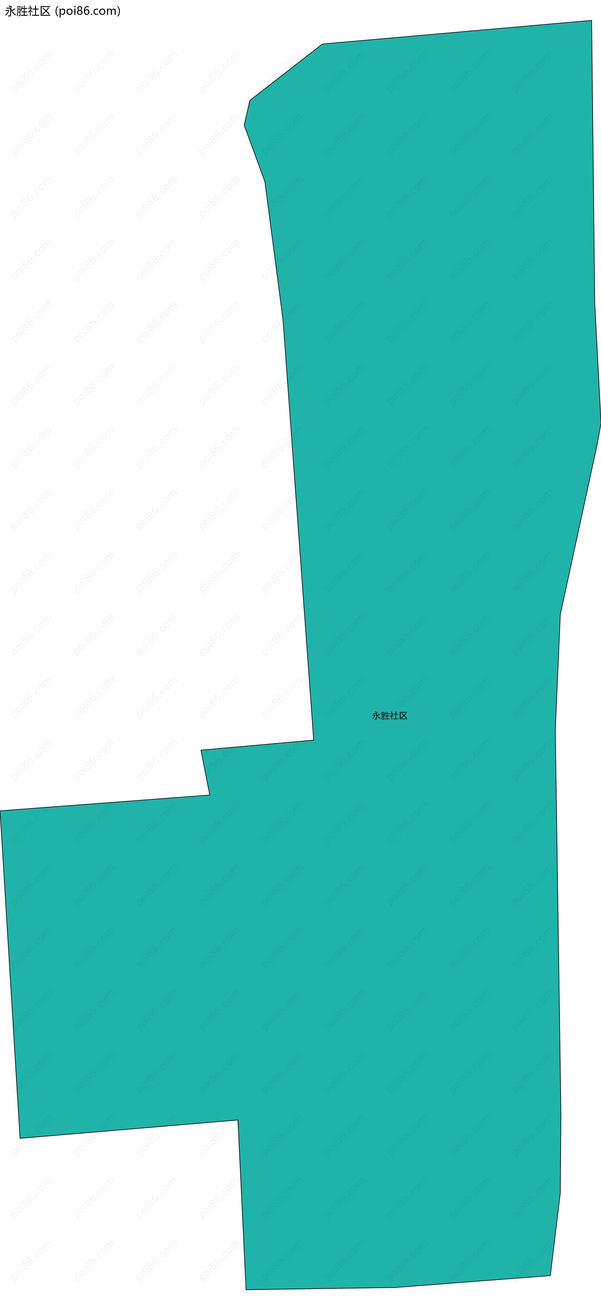 永胜社区边界地图