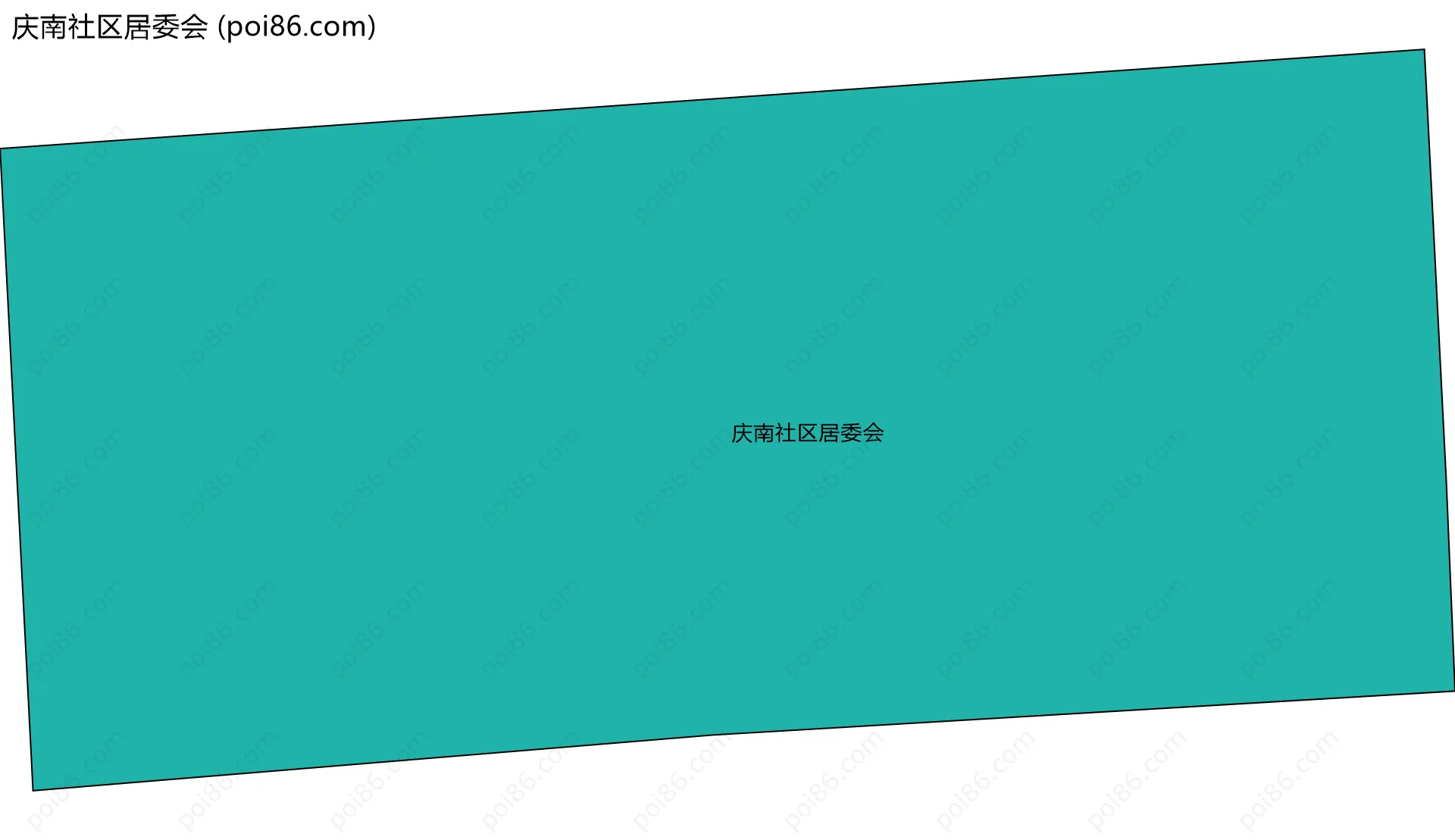 庆南社区居委会边界地图